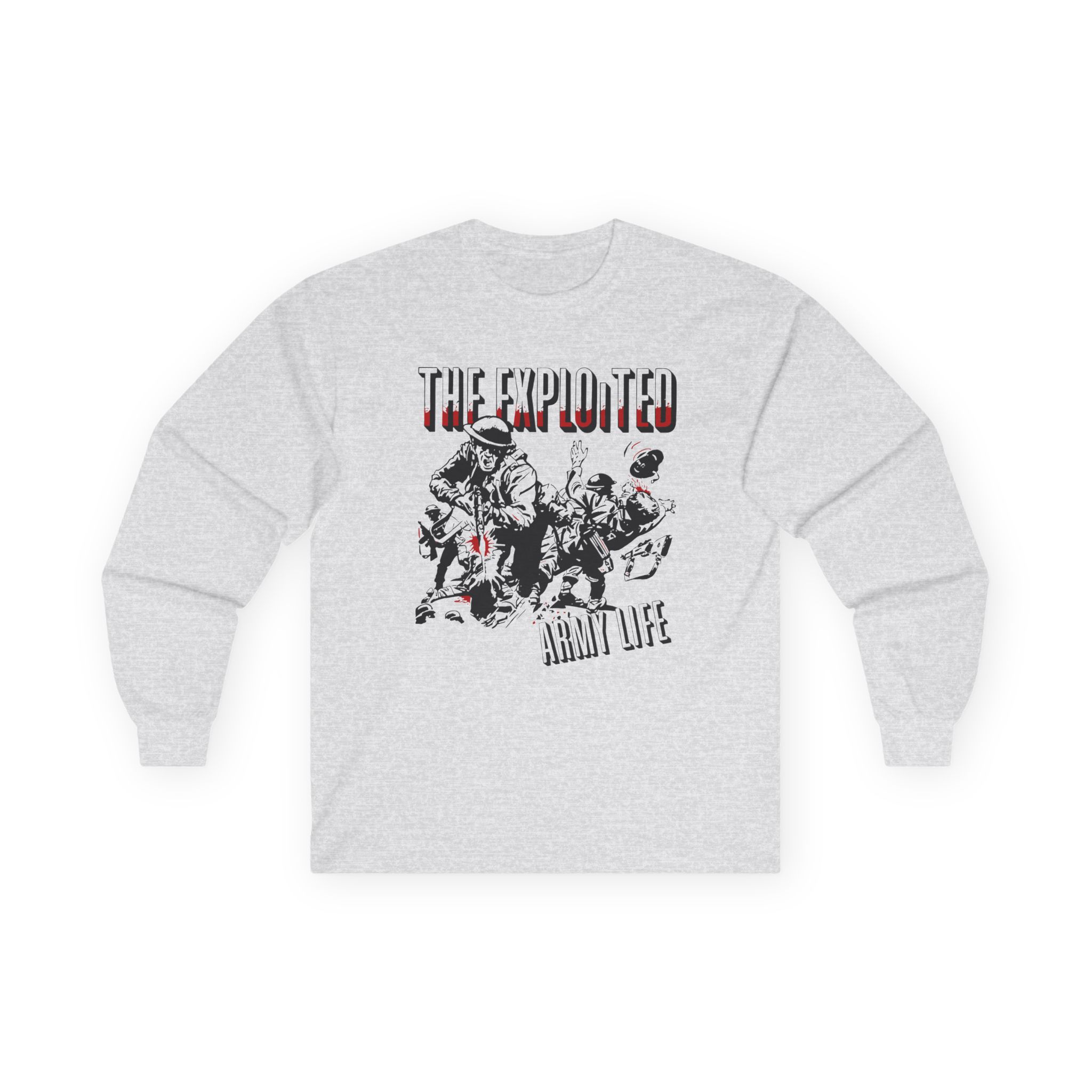 The Exploited Army Life Unisex Ultra Cotton Long Sleeve Tee