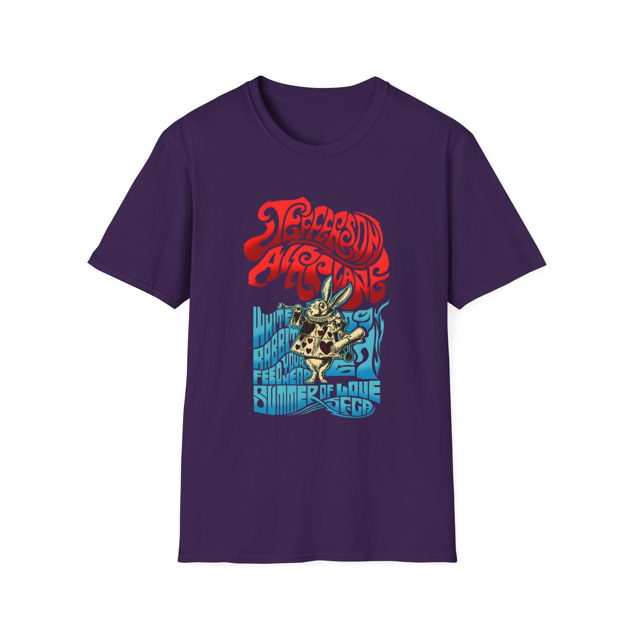 Jefferson Airplane Rabbit Unisex Softstyle T-Shirt