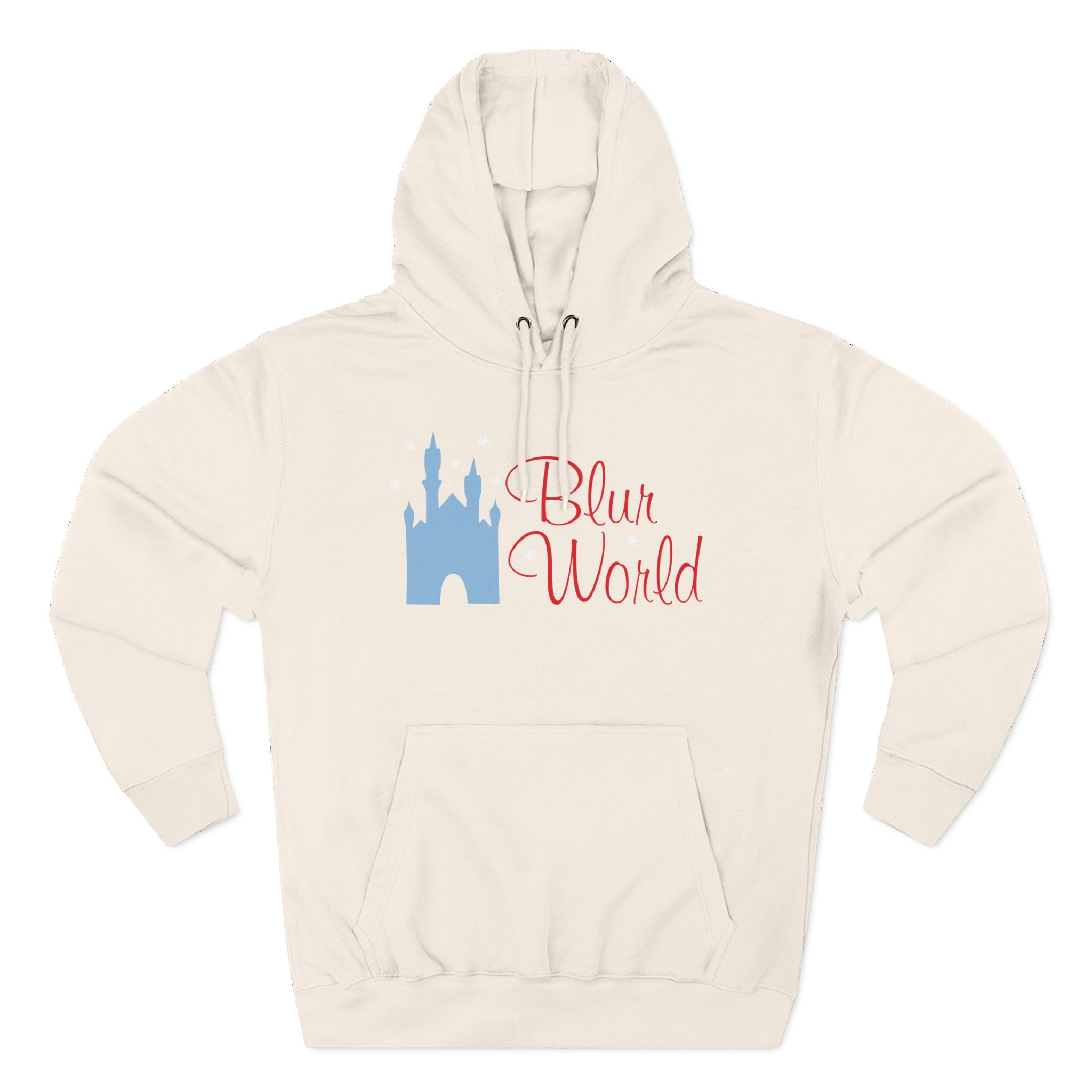 Blur Three-Panel Fleece Hoodie