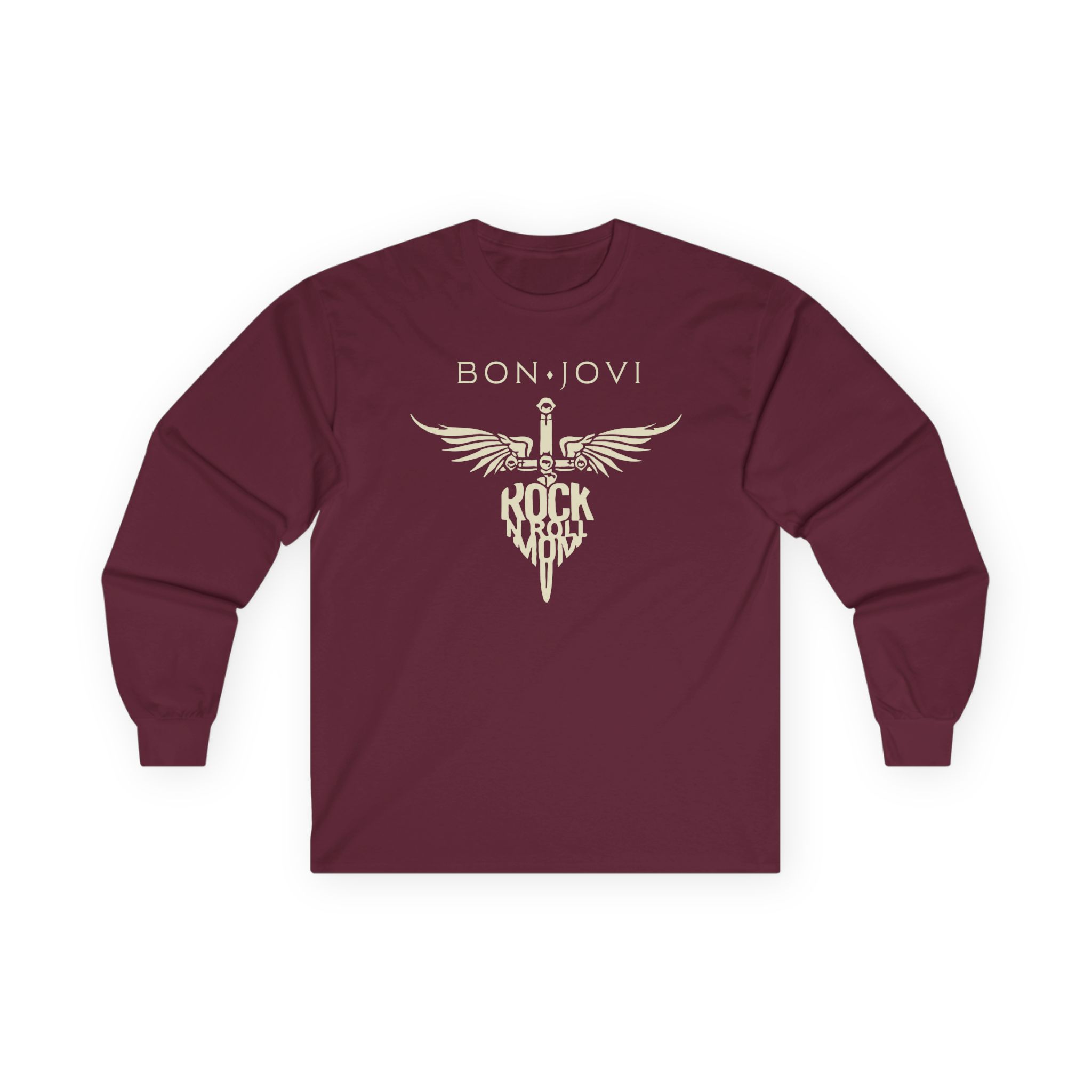 Bon Jovi Rock N' Roll Mom Unisex Ultra Cotton Long Sleeve Tee