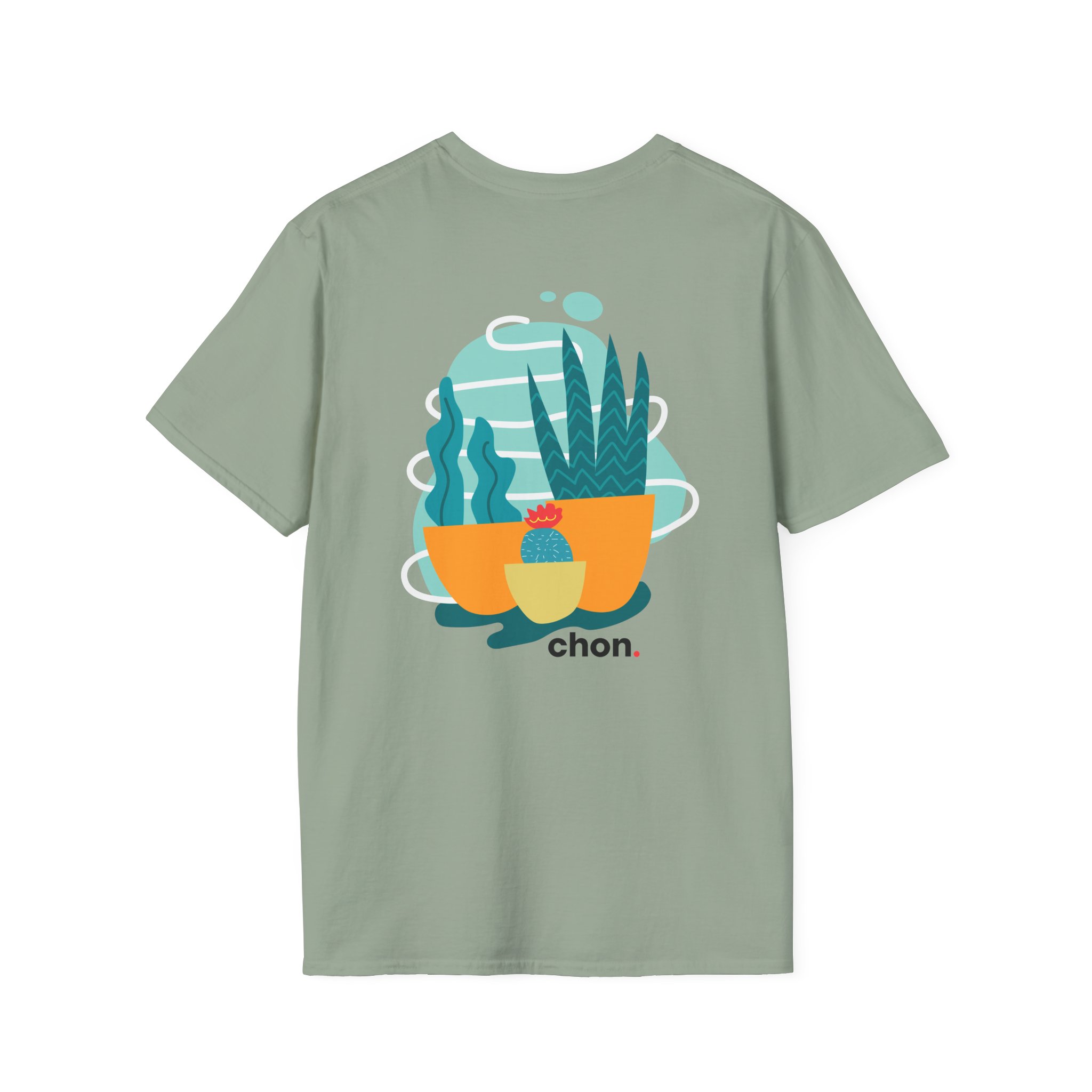 Chon Succulents Pigment Lemon Unisex Softstyle T-Shirt