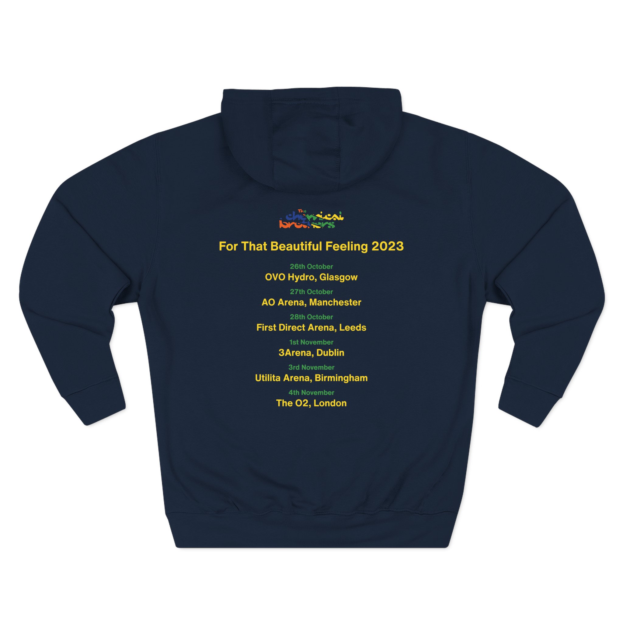 The Chemical Brothers for That Beautiful Feeling Tour Three-Panel Fleece Hoodie