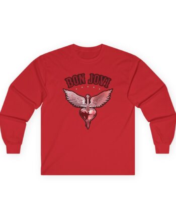Bon Jovi Forever Red H&d Unisex Ultra Cotton Long Sleeve Tee