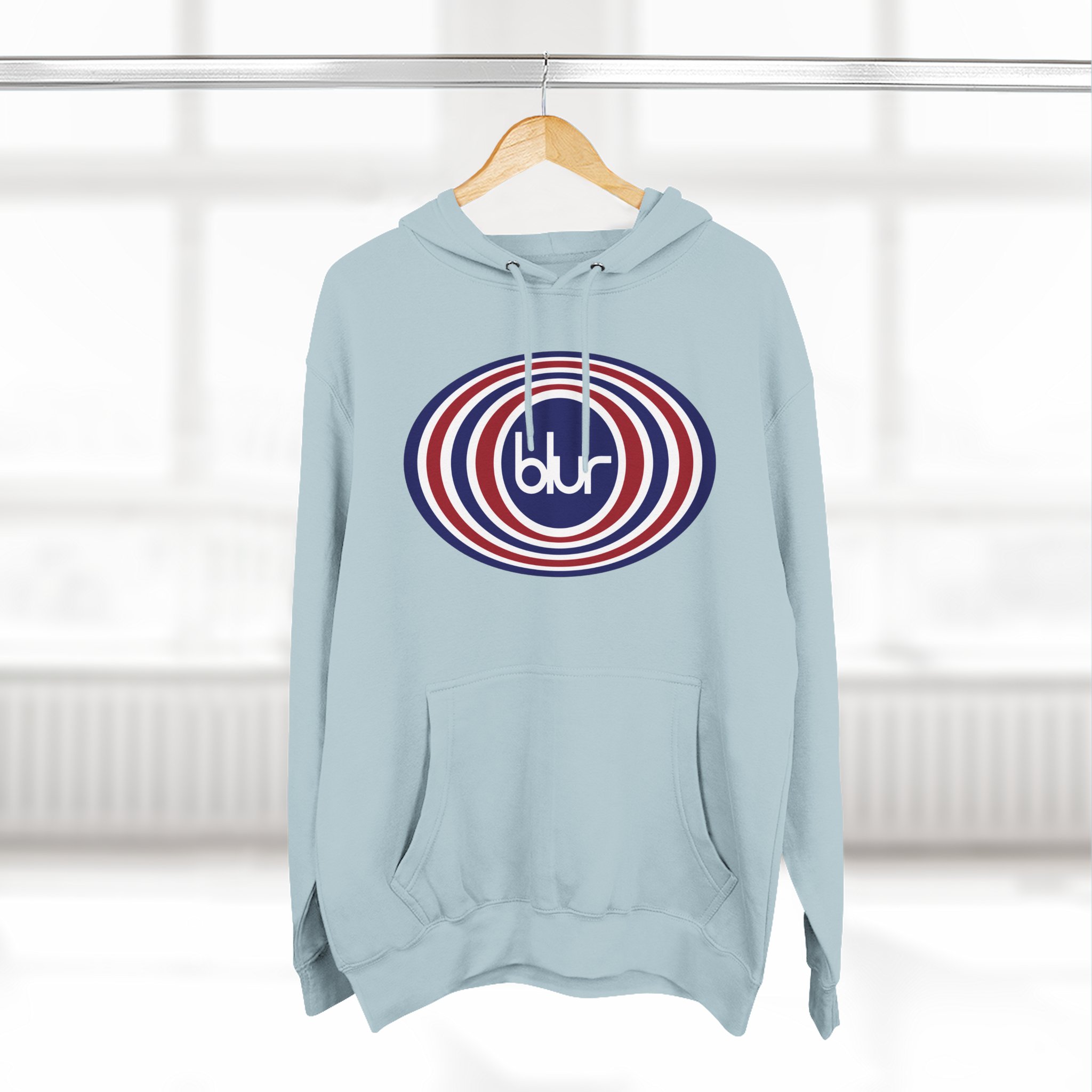 Blur Three-Panel Fleece Hoodie