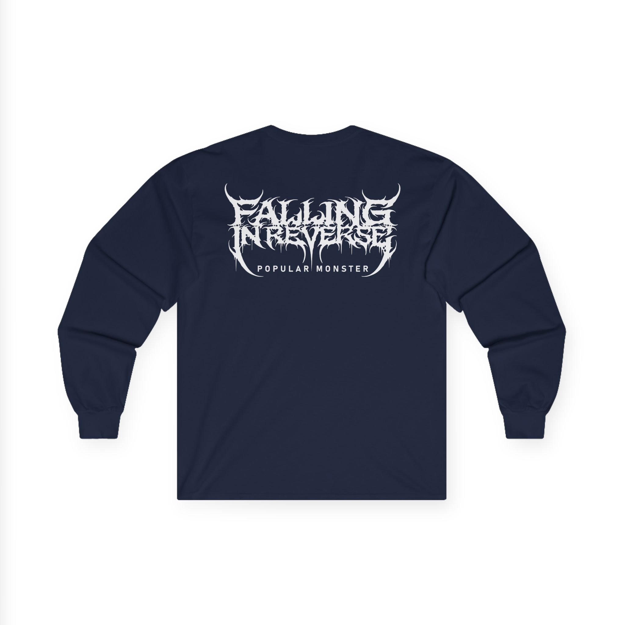 Falling in Reverse Popular Monster Cover and Back Logo Unisex Ultra Cotton Long Sleeve Tee