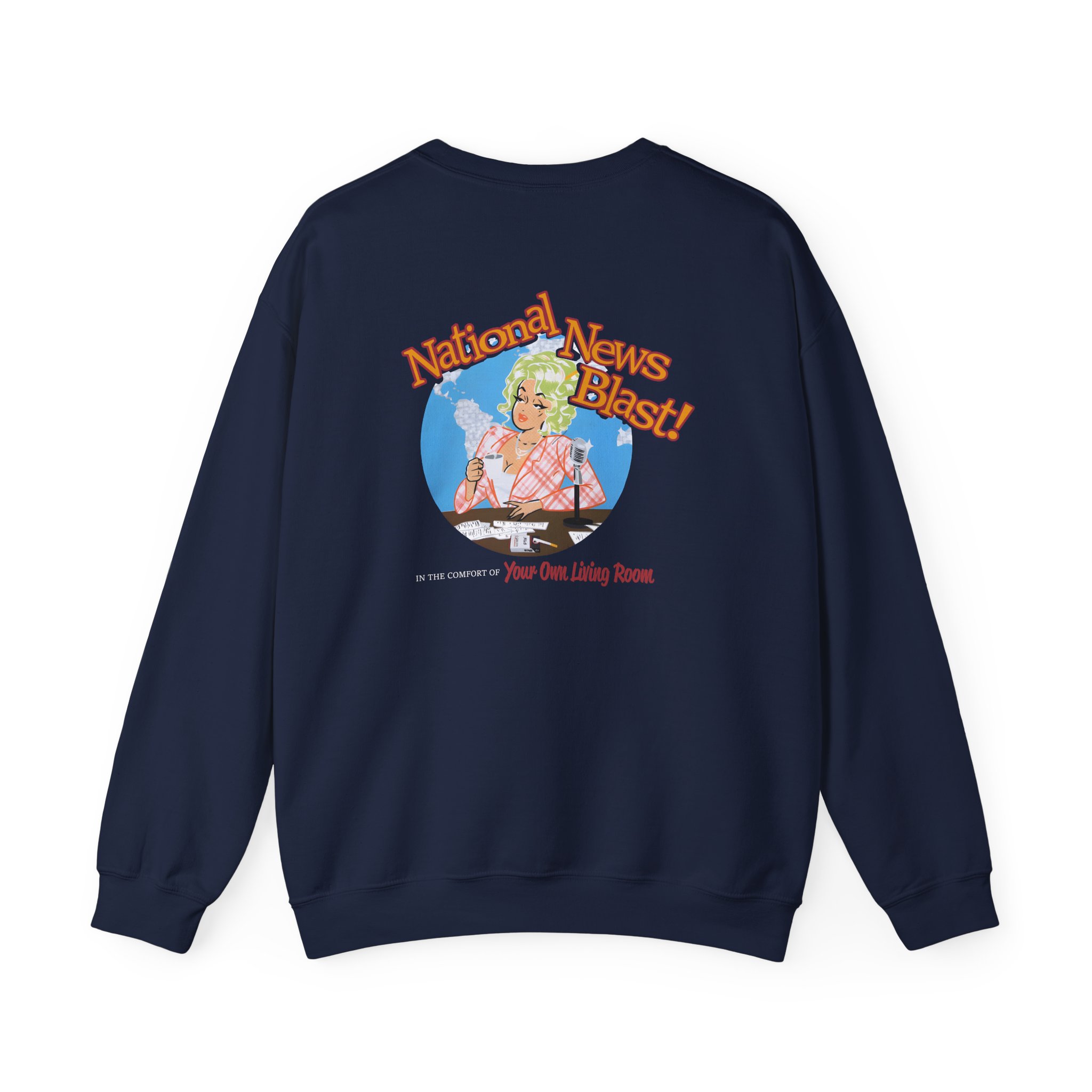 Broski Report National News Blast Unisex Heavy Blendâ„¢ Crewneck Sweatshirt