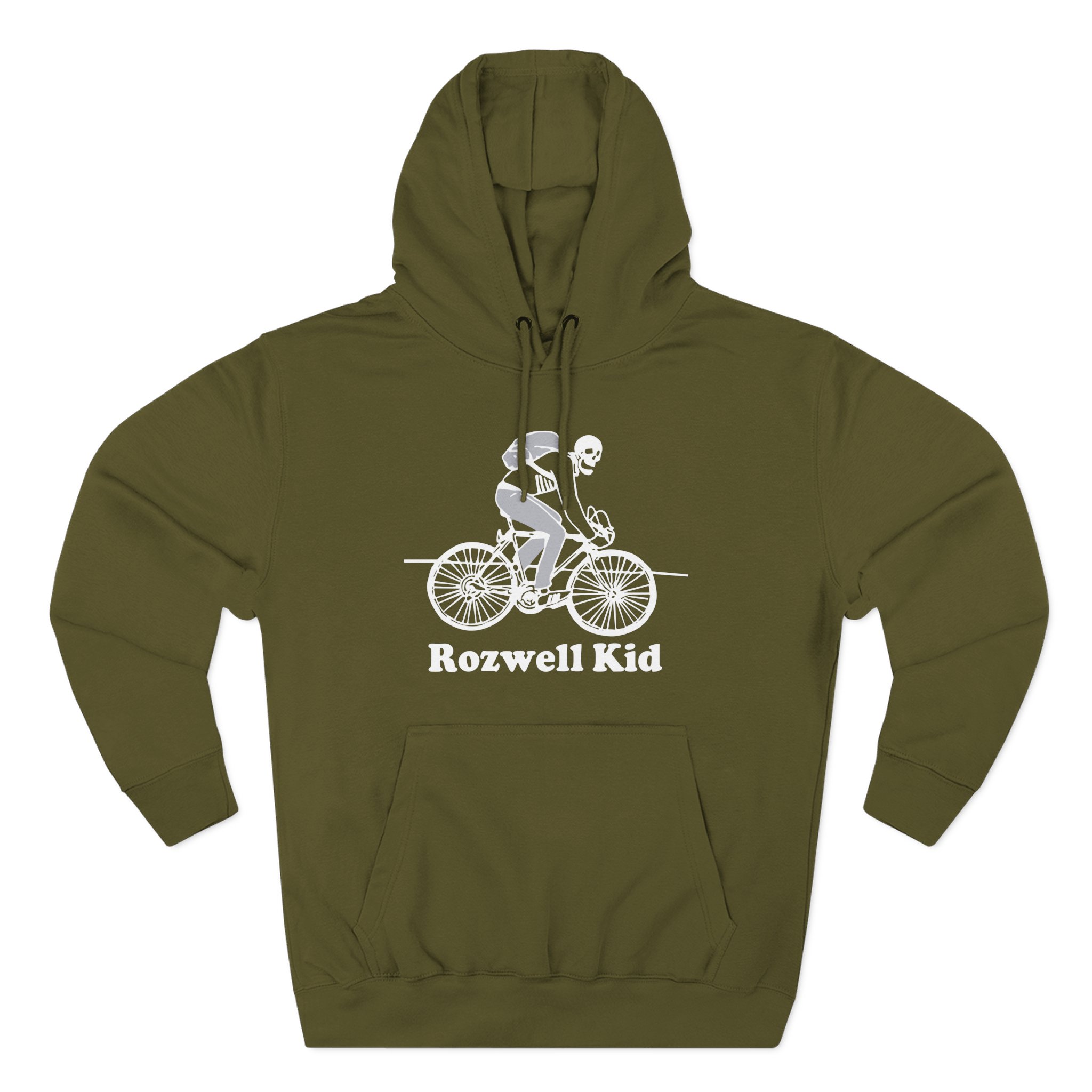 Rozwell Kid Bicycle Skeleton Three-Panel Fleece Hoodie