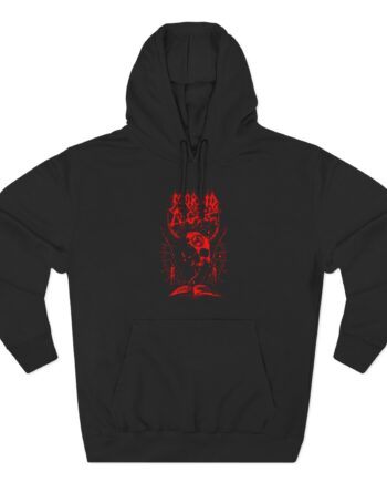 Morbid Angel Horned Skull Three-Panel Fleece Hoodie