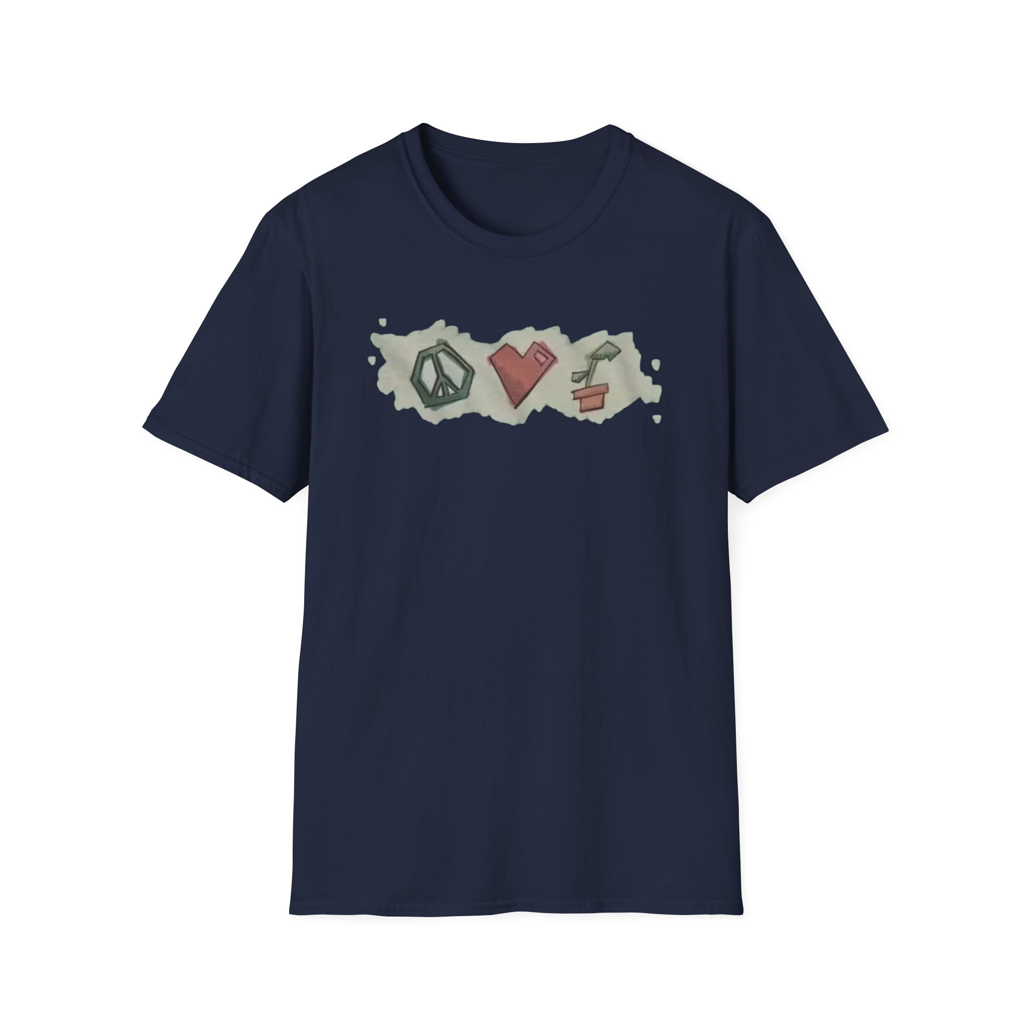 Mumbo Jumbo Peace, Love and Plants Unisex Softstyle T-Shirt