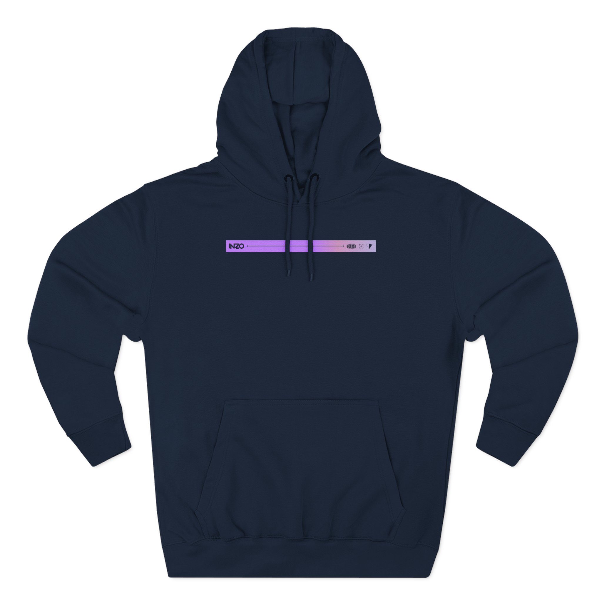 Inzo Three-Panel Fleece Hoodie