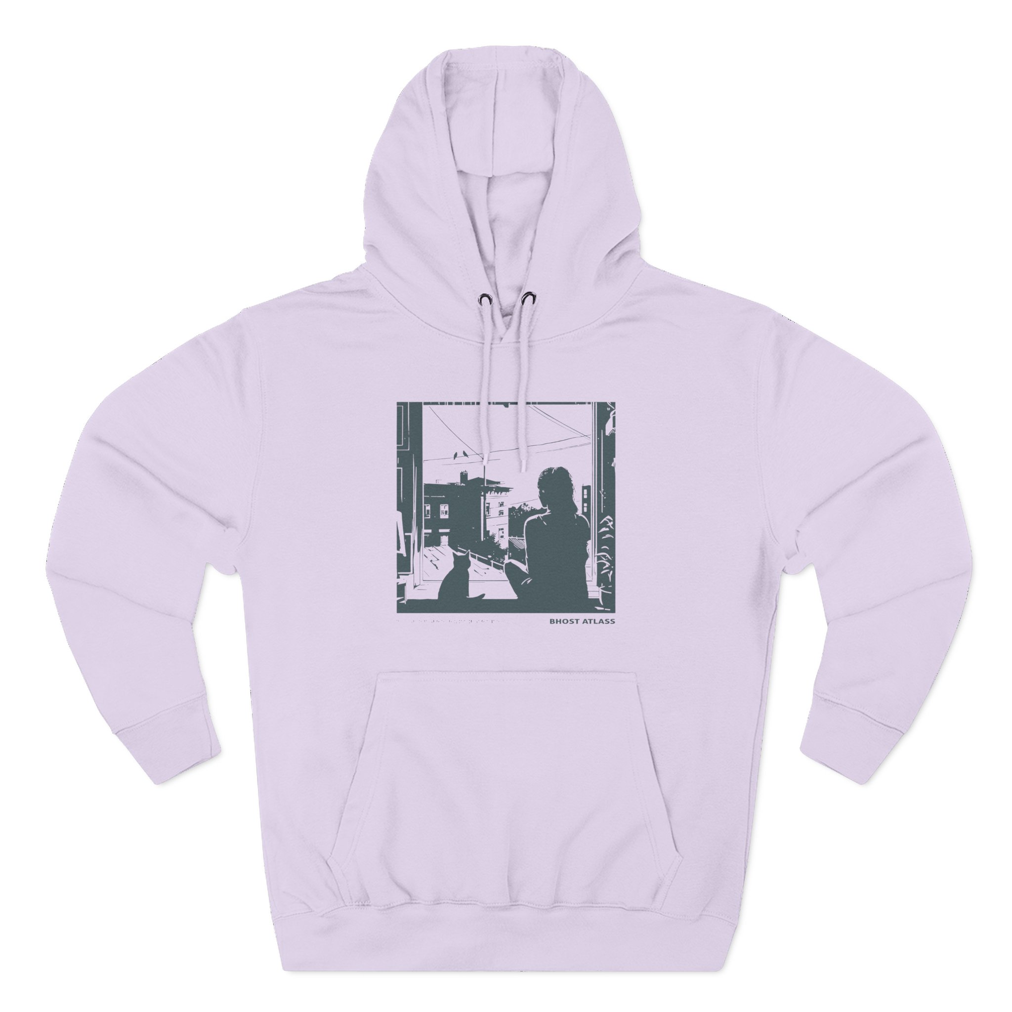 Ghost Atlas Dust of the Human Shape Three-Panel Fleece Hoodie