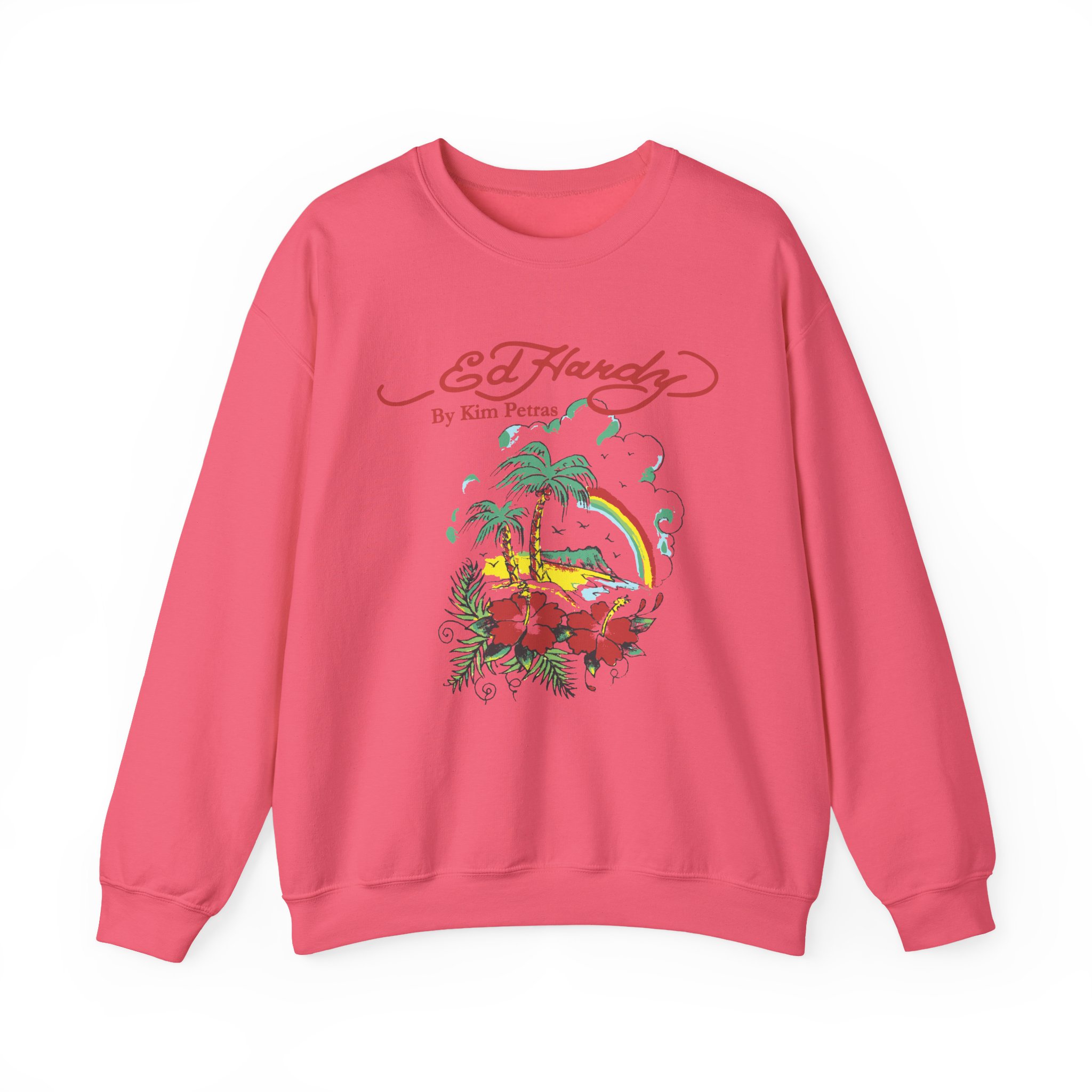 Kim Petras Tropical Scene Lettuce Unisex Heavy Blendâ„¢ Crewneck Sweatshirt