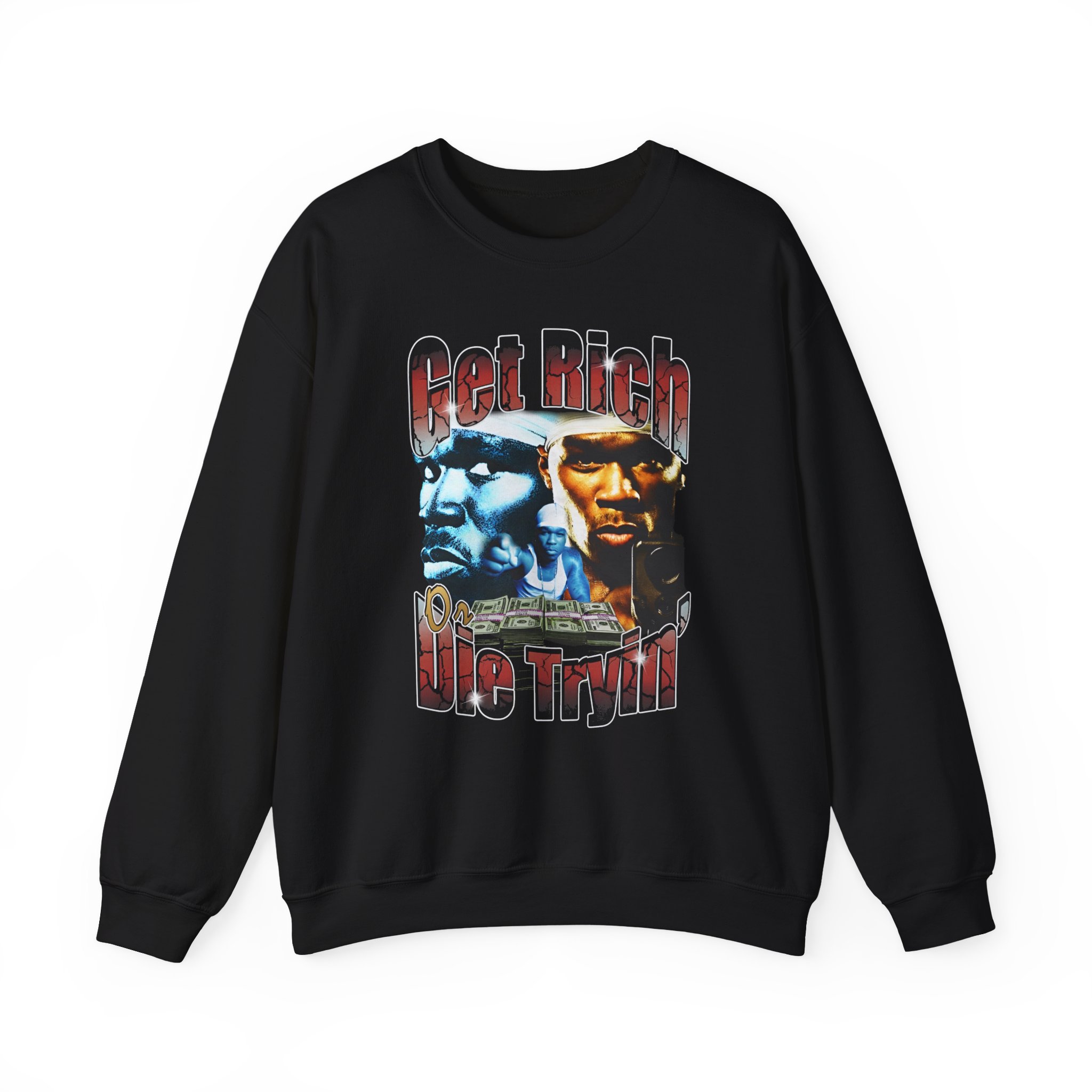 50 Cent Get Rich or Die Tryin Unisex Heavy Blendâ„¢ Crewneck Sweatshirt