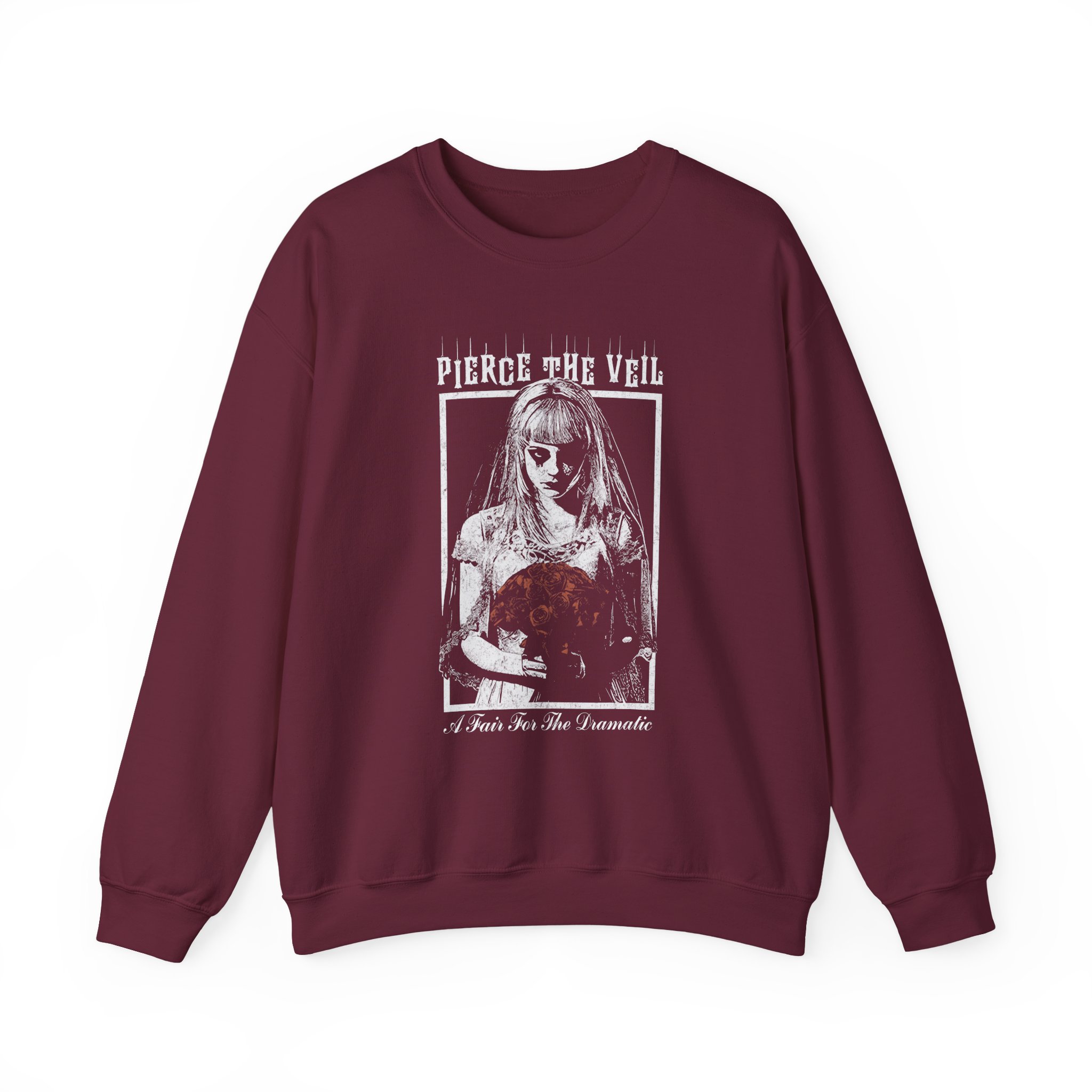 Pierce the Veil a Flair for the Dramatic Bride Unisex Heavy Blendâ„¢ Crewneck Sweatshirt