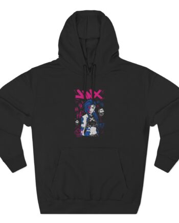 Jinx Arcane Art Three-Panel Fleece Hoodie