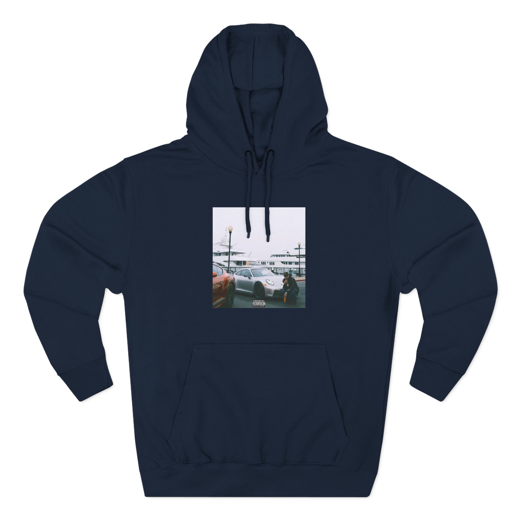 Larry June Spaceships on the Blade Three-Panel Fleece Hoodie