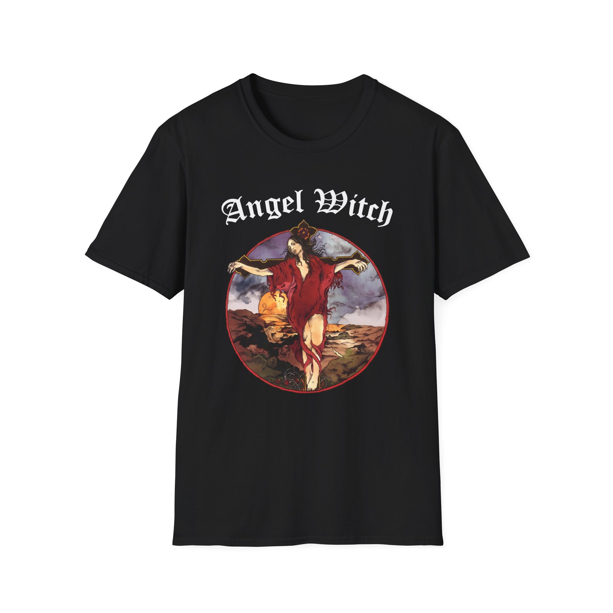 Angel Witch Burn The White Witch Unisex Softstyle T-Shirt