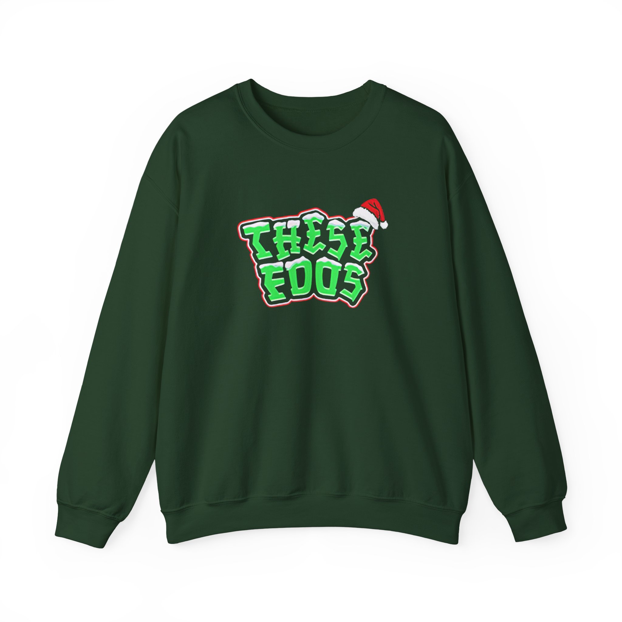 These Foos Lil Foo Santa Christmas Unisex Heavy Blendâ„¢ Crewneck Sweatshirt