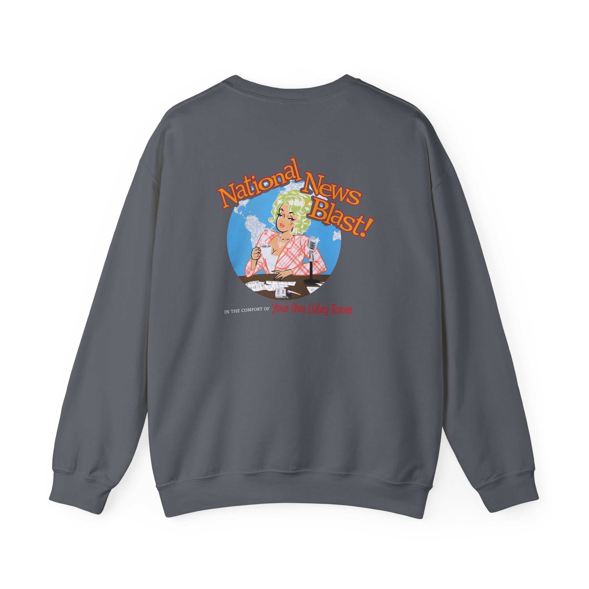 Broski Report National News Blast Unisex Heavy Blendâ„¢ Crewneck Sweatshirt