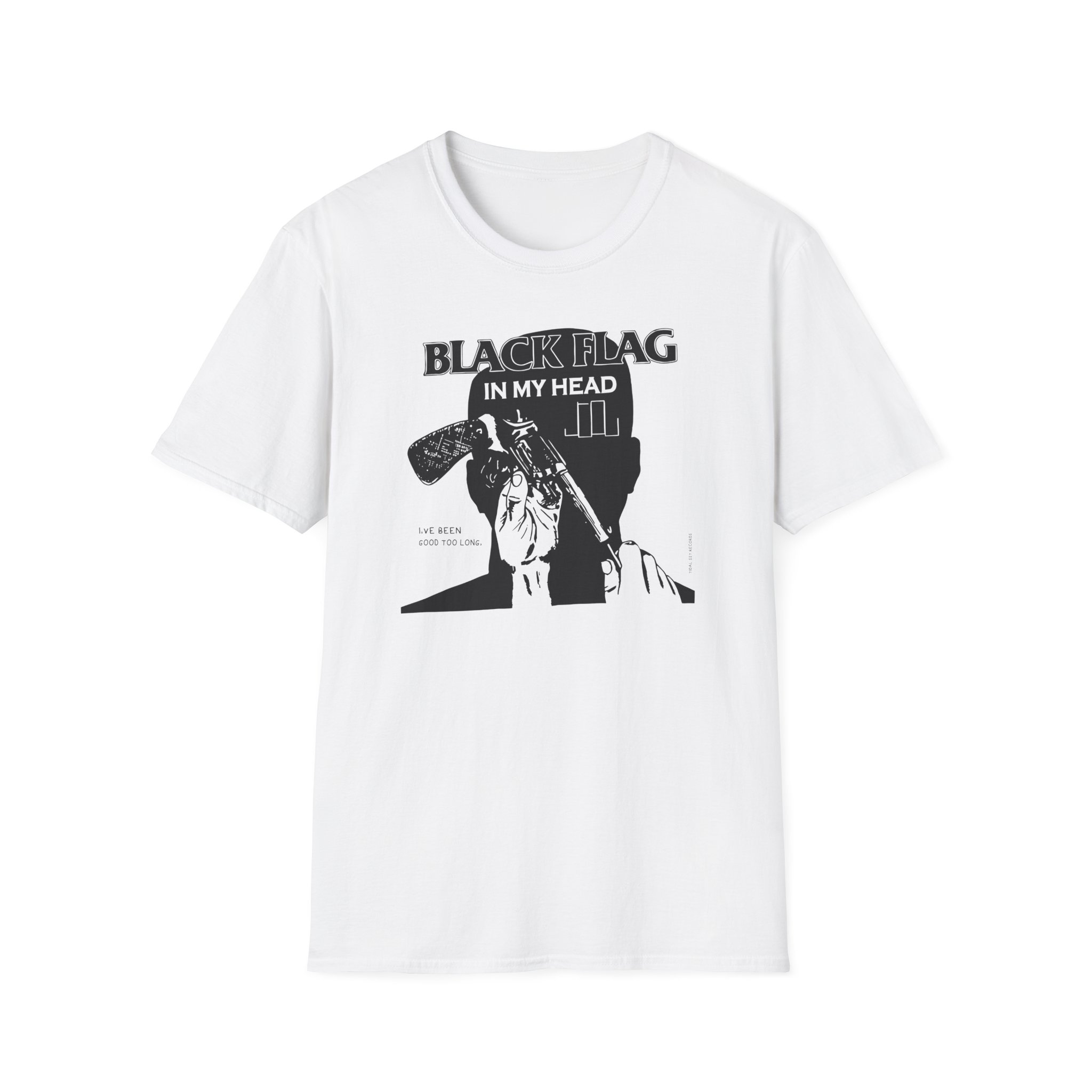 Black Flag in My Head Unisex Softstyle T-Shirt