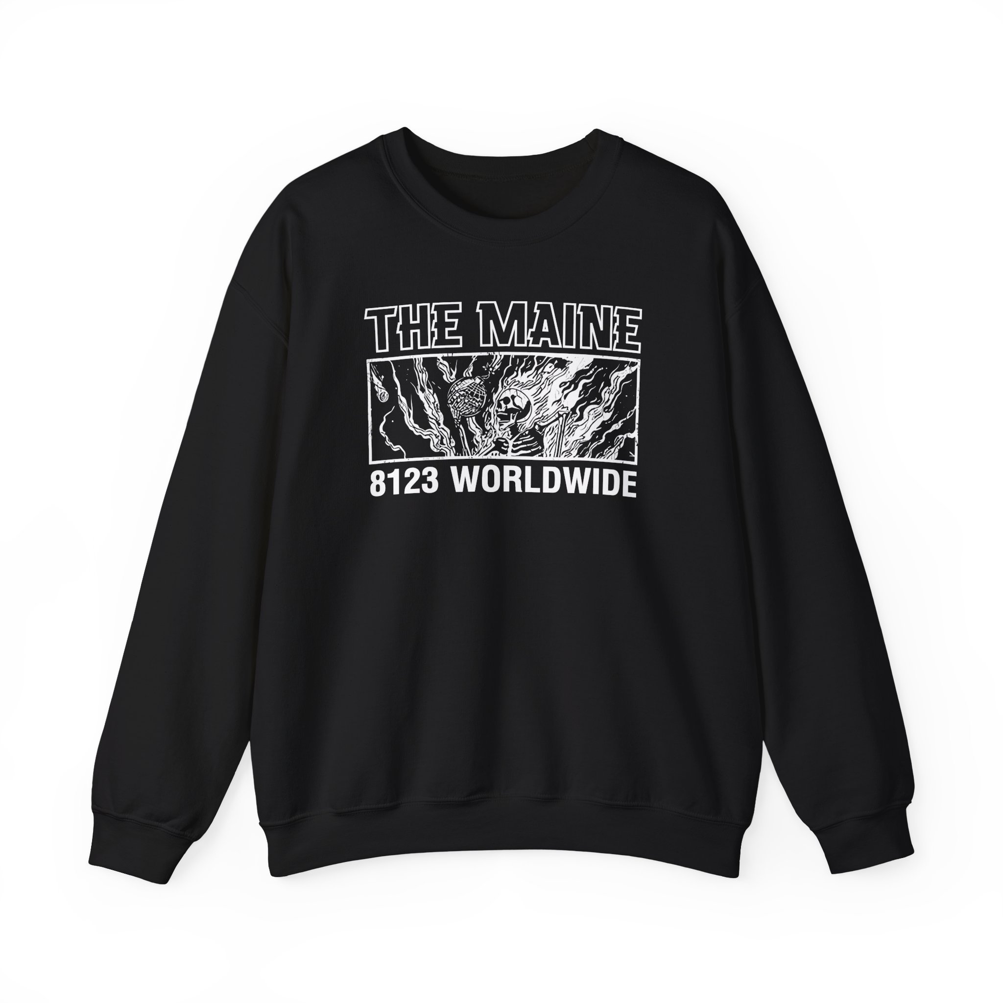 The Maine 8123 Wordwide Unisex Heavy Blend Crewneck Sweatshirt