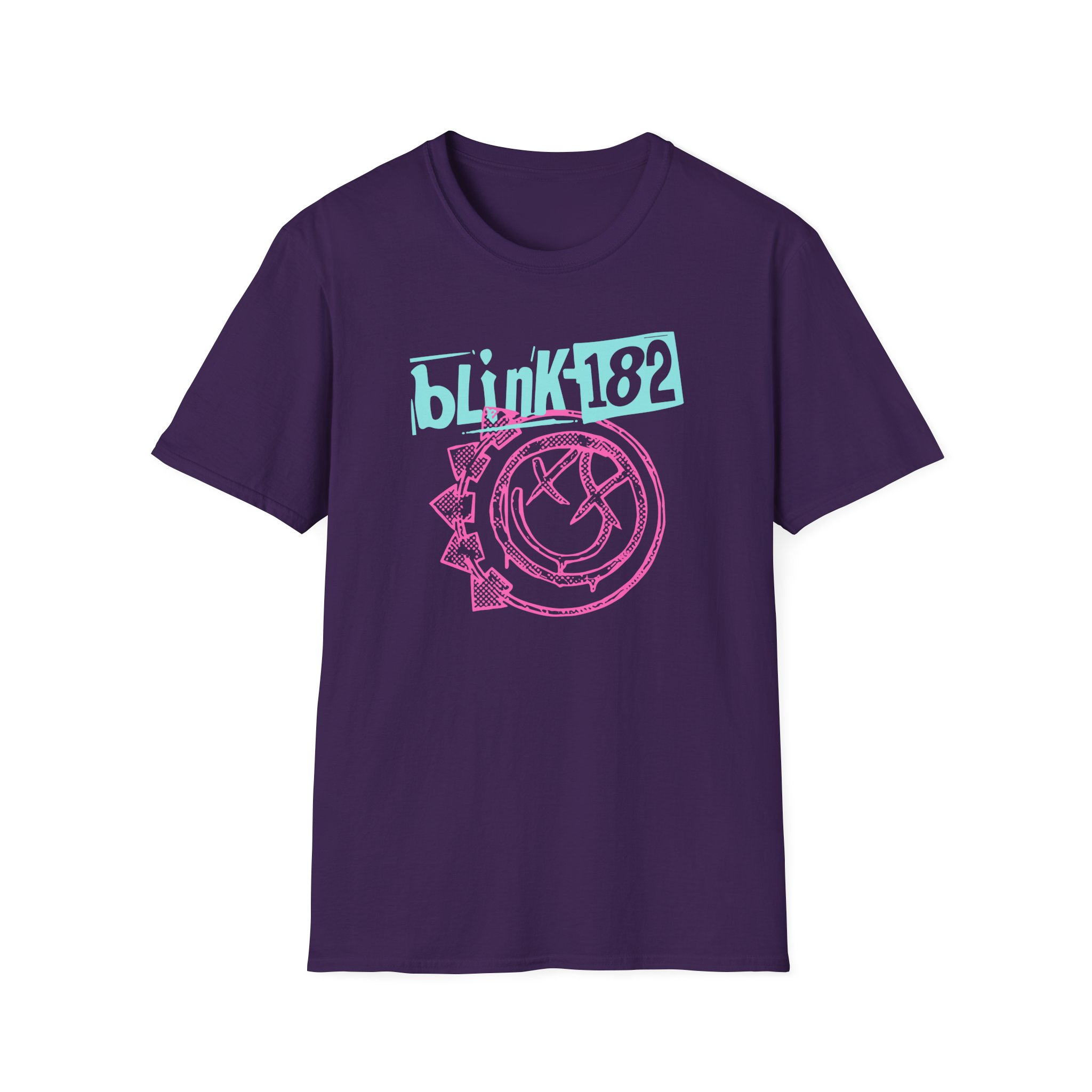 Blink 182 Smiley Crop Unisex Softstyle T-Shirt