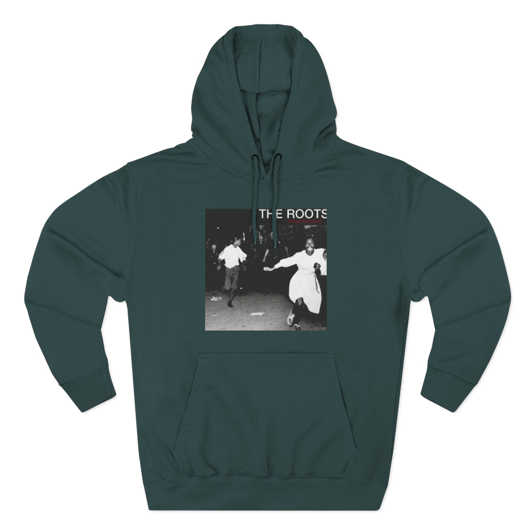 The Roots Things Fall Apart Album Cover Three-Panel Fleece Hoodie