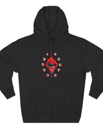 Ultrakill Eyeballs Three-Panel Fleece Hoodie