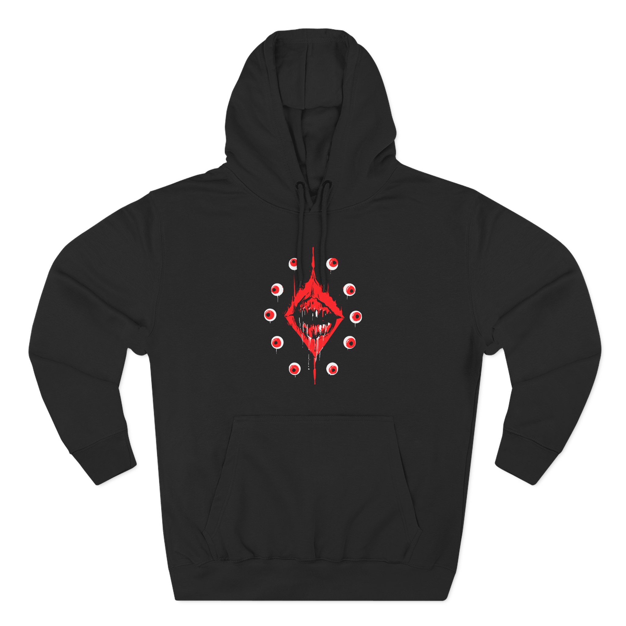 Ultrakill Eyeballs Three-Panel Fleece Hoodie