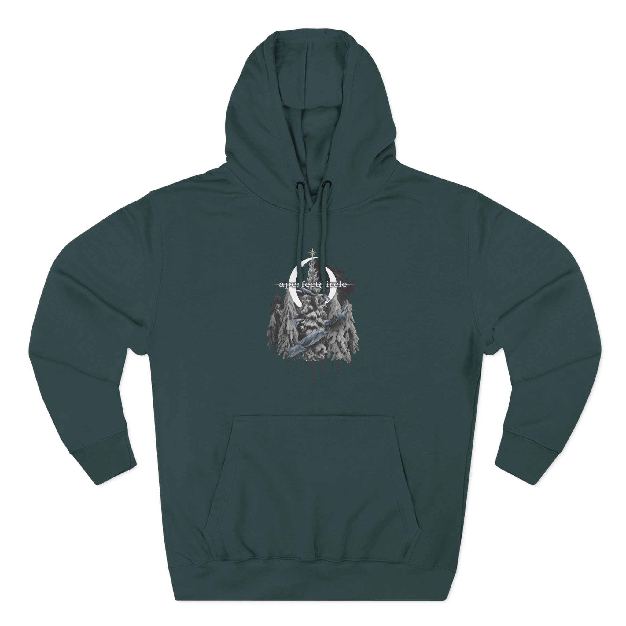 A Perfect Circle Frosty Dolphin & Snow Three-Panel Fleece Hoodie
