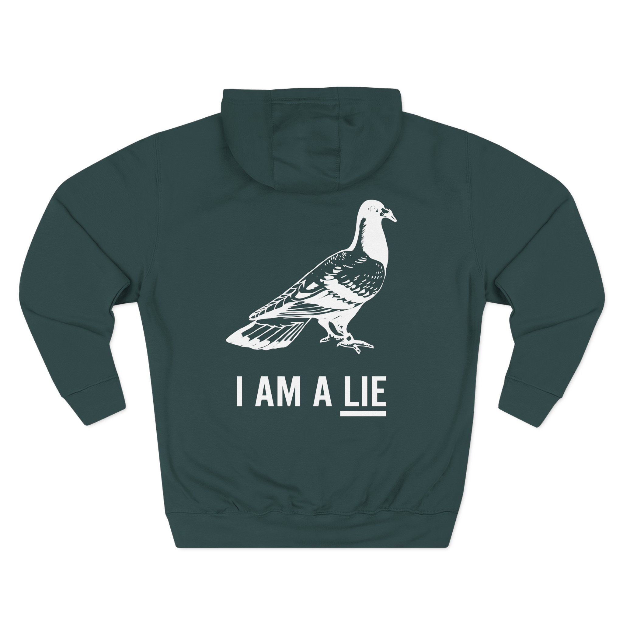 Birds Arent Real I am a Lie Three-Panel Fleece Hoodie