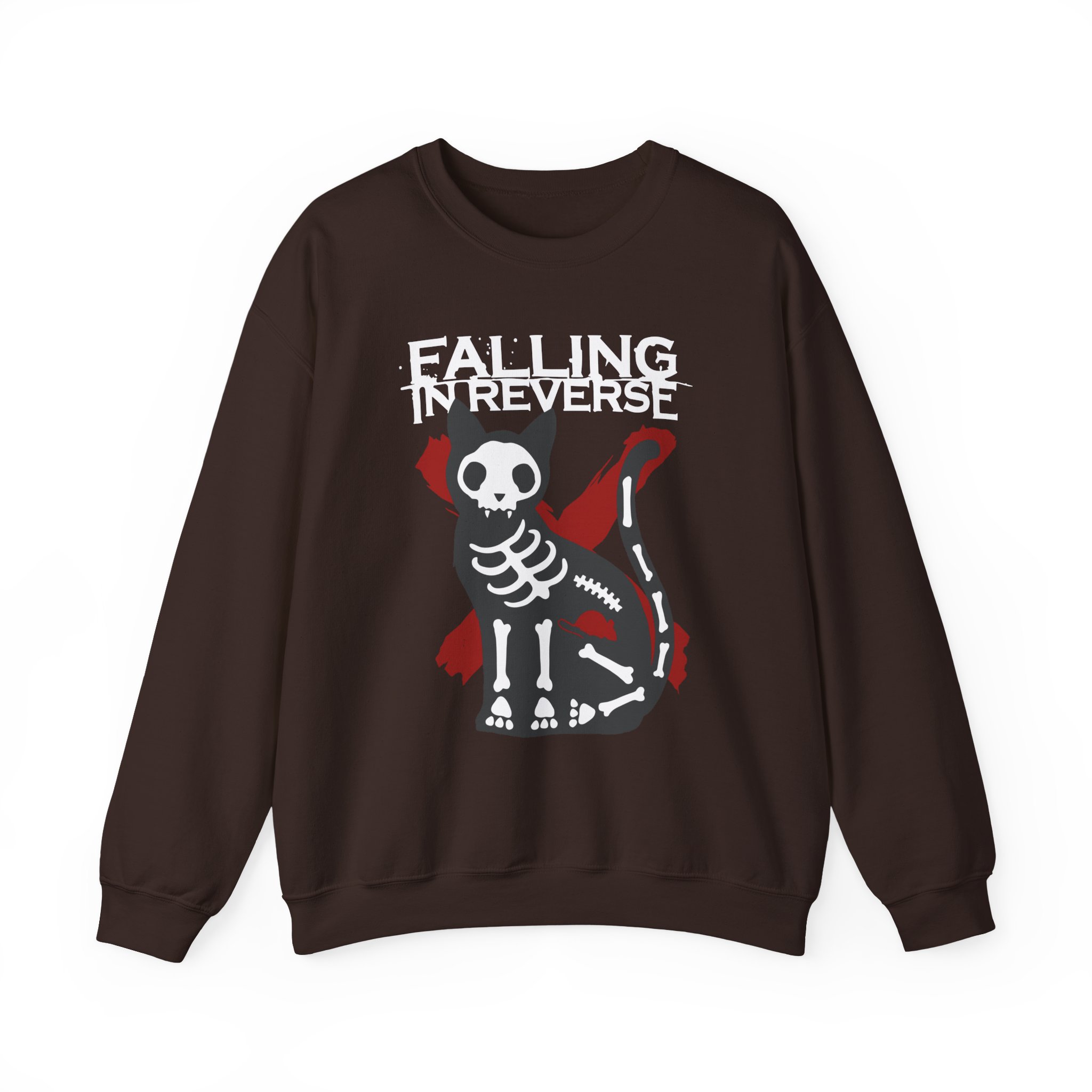 Falling in Reverse X-Ray Cat Unisex Heavy Blendâ„¢ Crewneck Sweatshirt