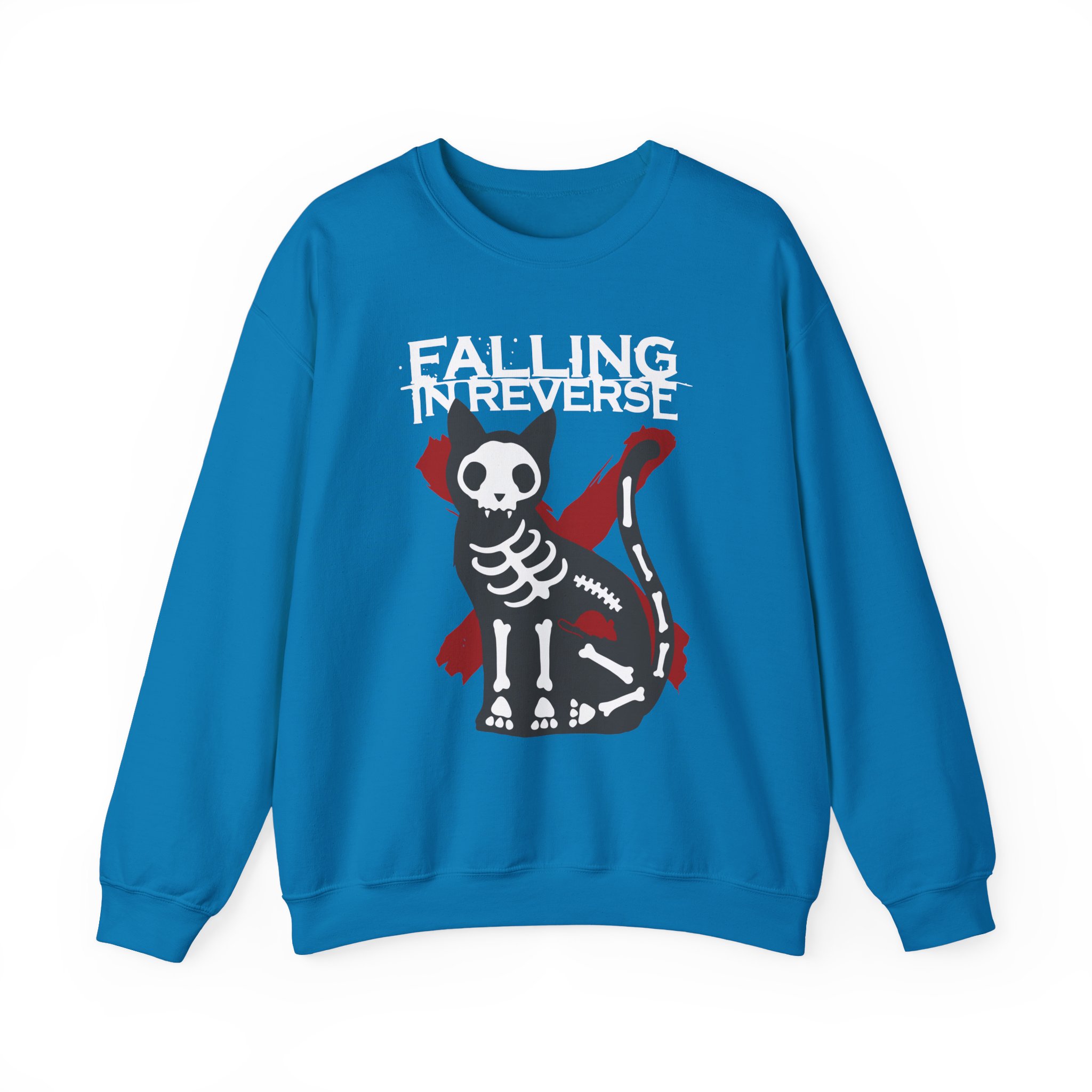 Falling in Reverse X-Ray Cat Unisex Heavy Blendâ„¢ Crewneck Sweatshirt