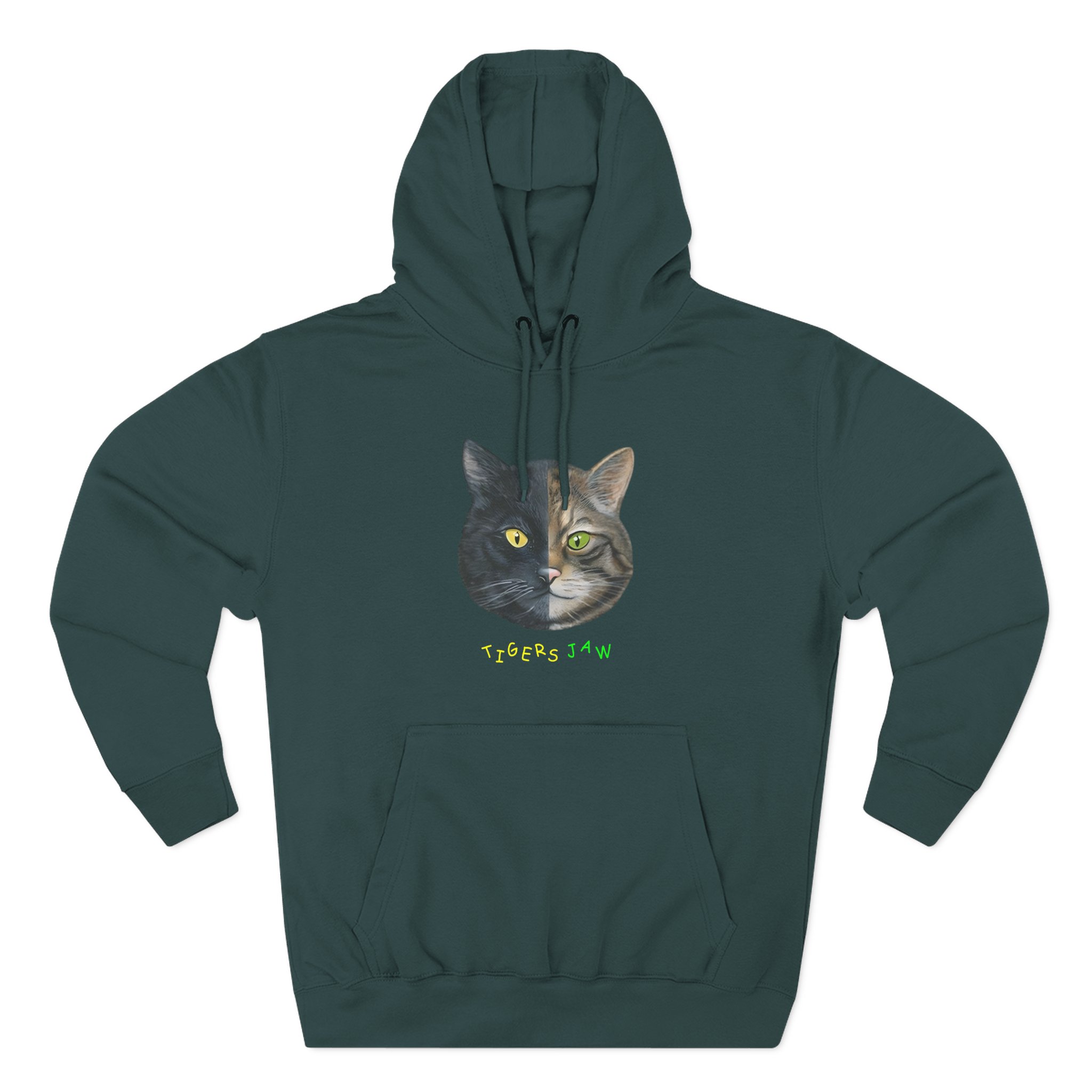 Tigers Jaw Cat Three-Panel Fleece Hoodie