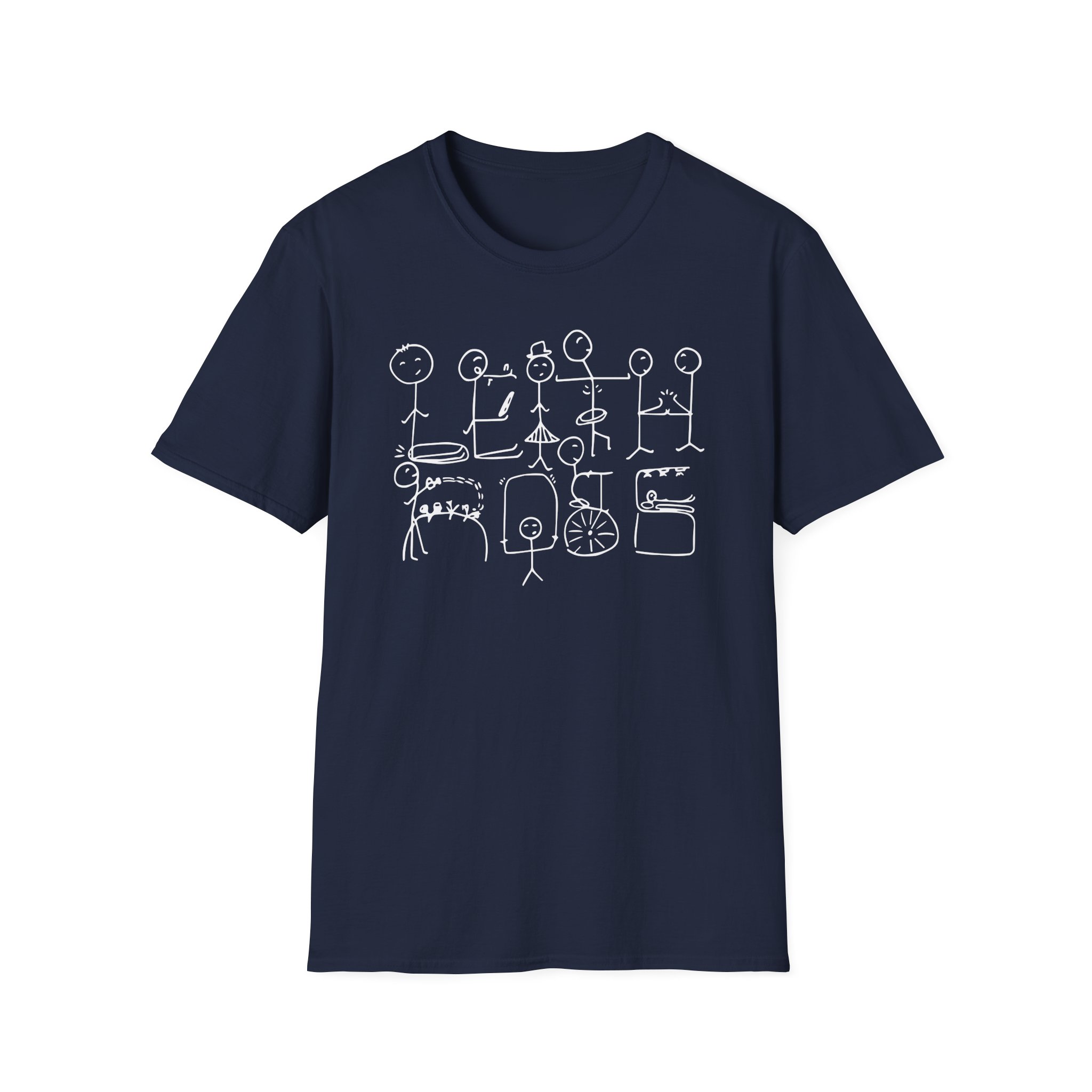 Leith Ross Stick Figures Unisex Softstyle T-Shirt