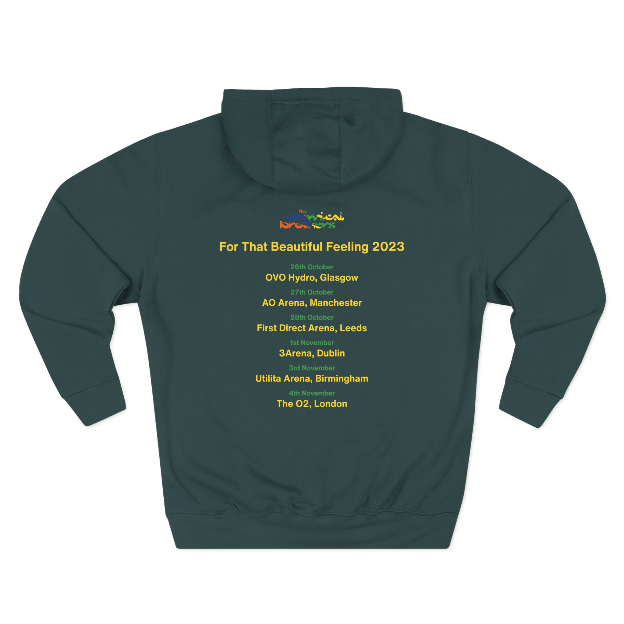 The Chemical Brothers for That Beautiful Feeling Tour Three-Panel Fleece Hoodie