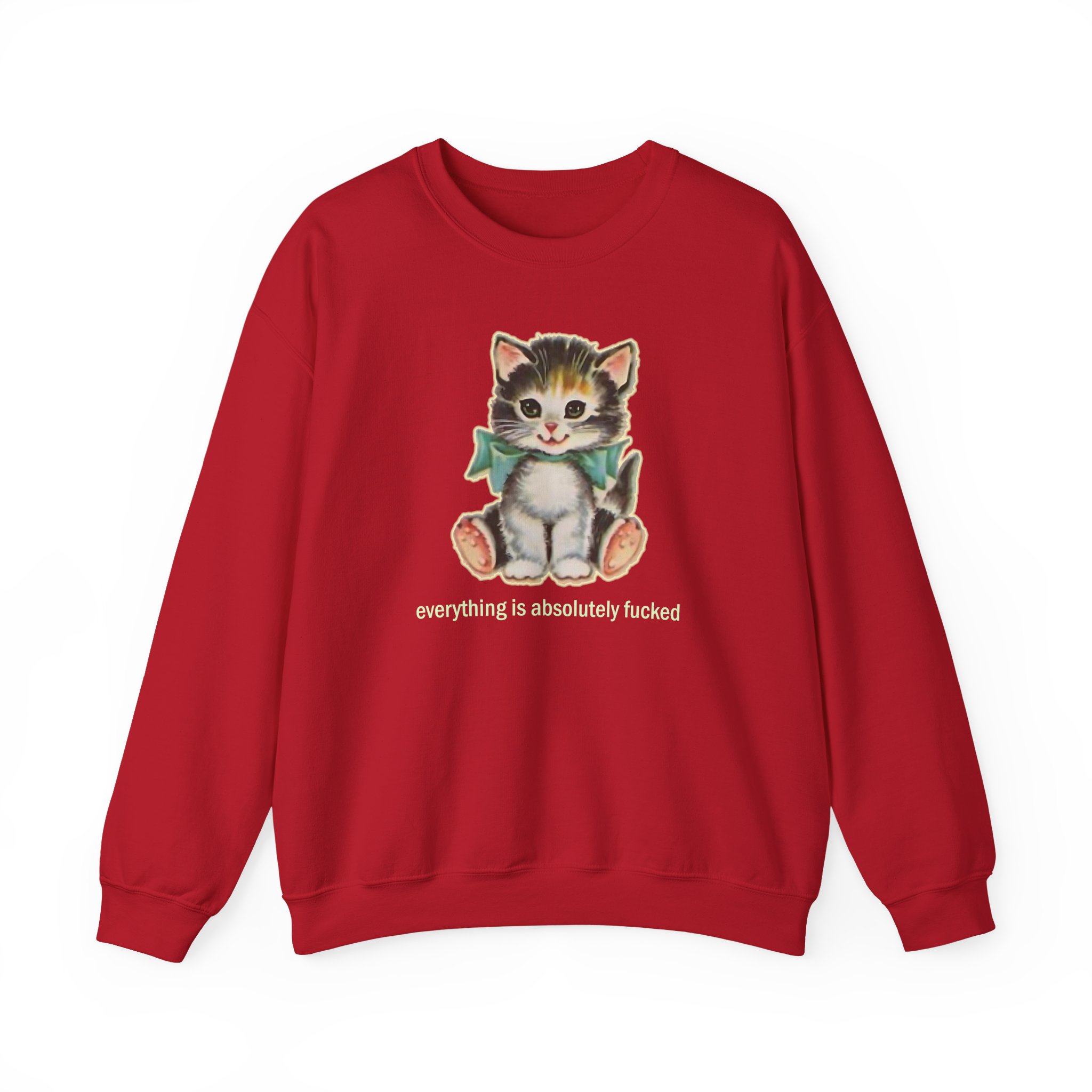 Paleface Cursed Cat Unisex Heavy Blendâ„¢ Crewneck Sweatshirt