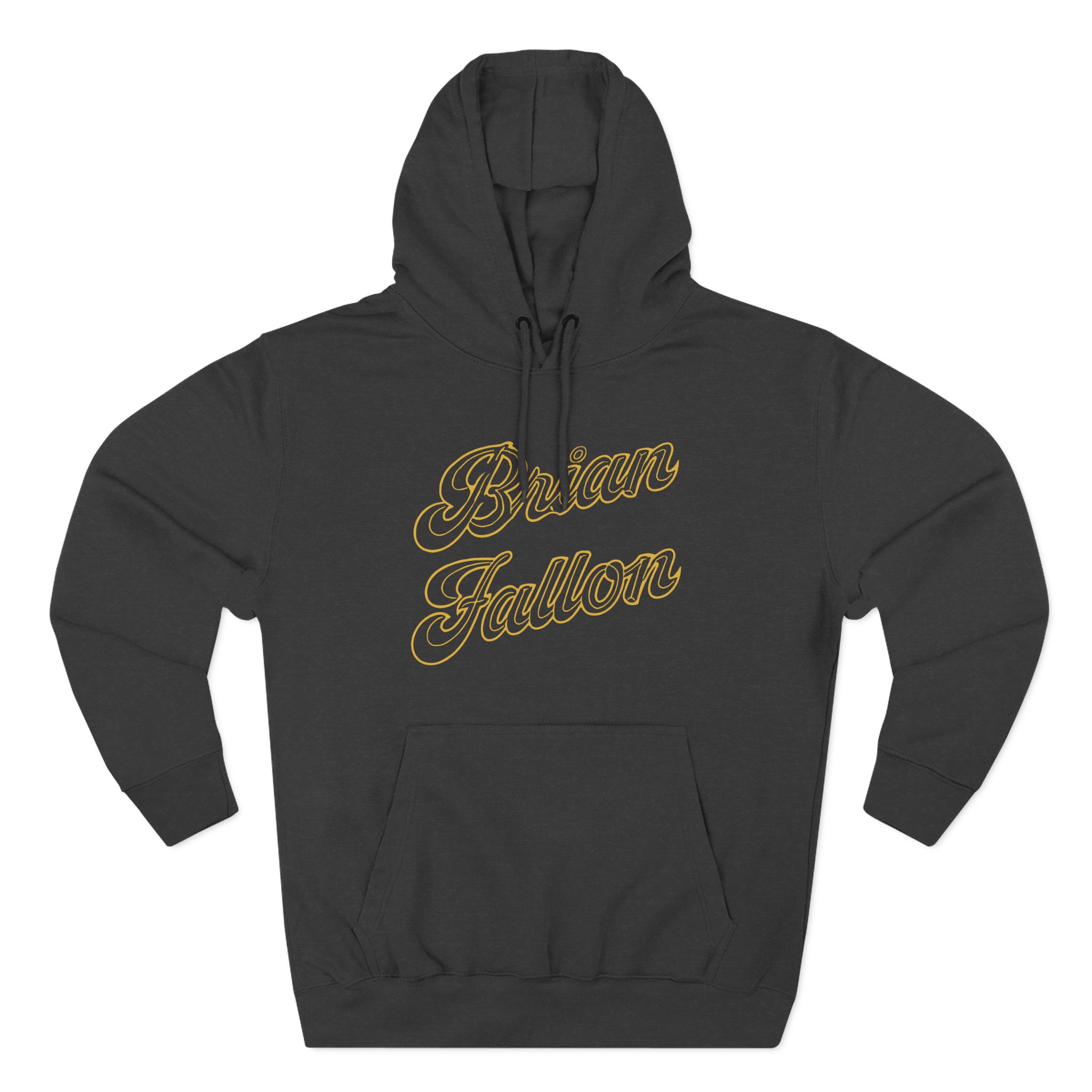 Brian Fallon Gold Text Three-Panel Fleece Hoodie
