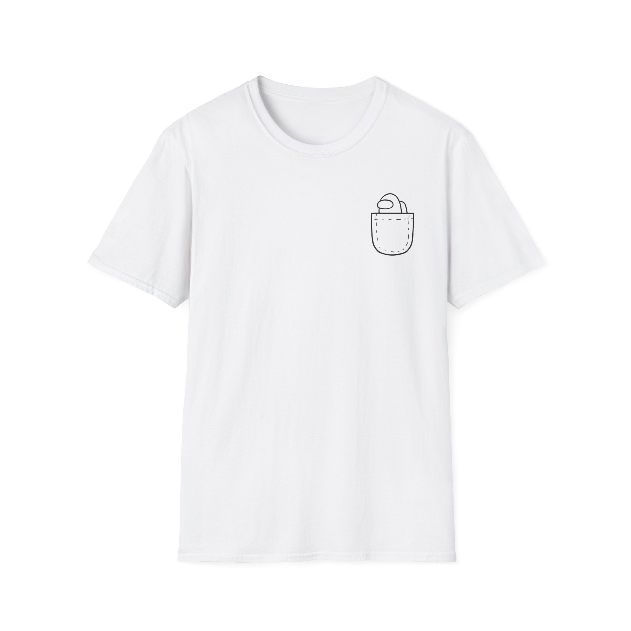 Among Us Mini Crewmate Pocket Unisex Softstyle T-Shirt