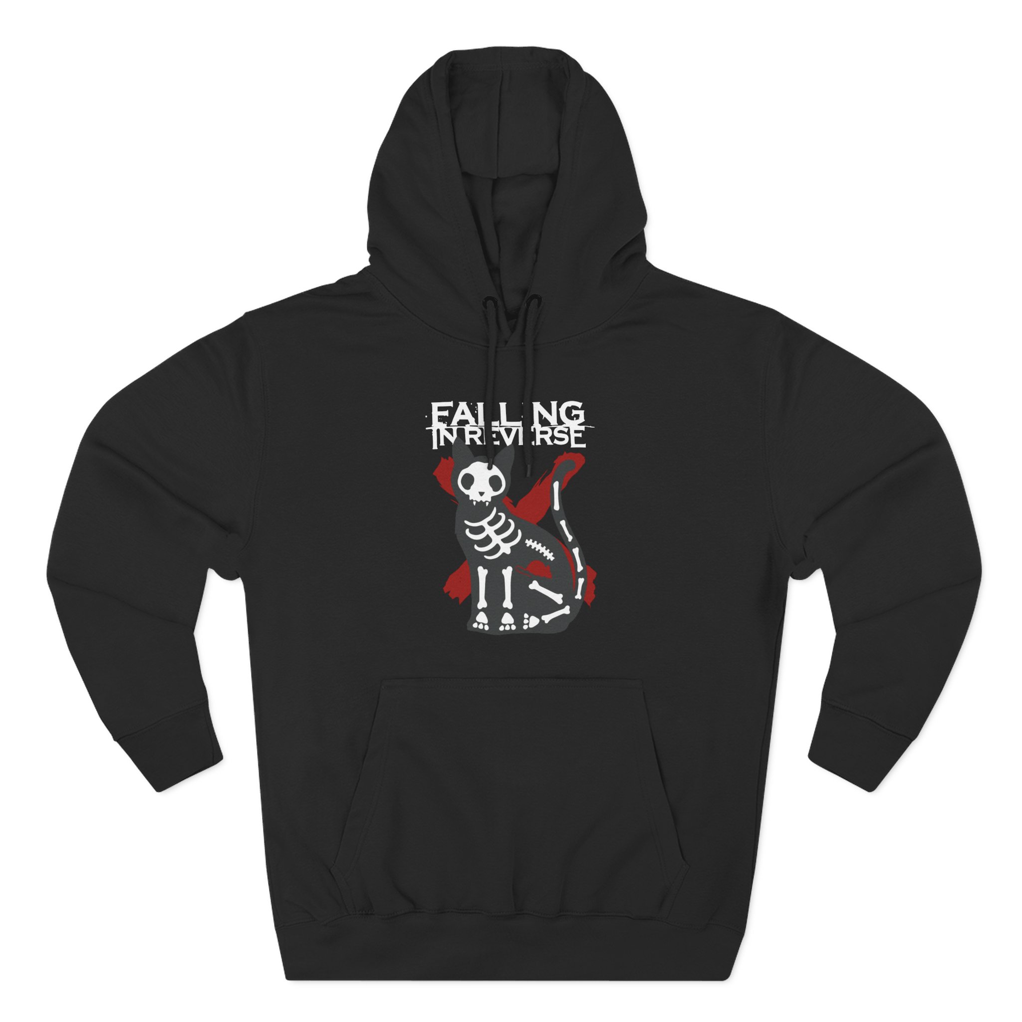 Falling in Reverse X-Ray Cat Three-Panel Fleece Hoodie