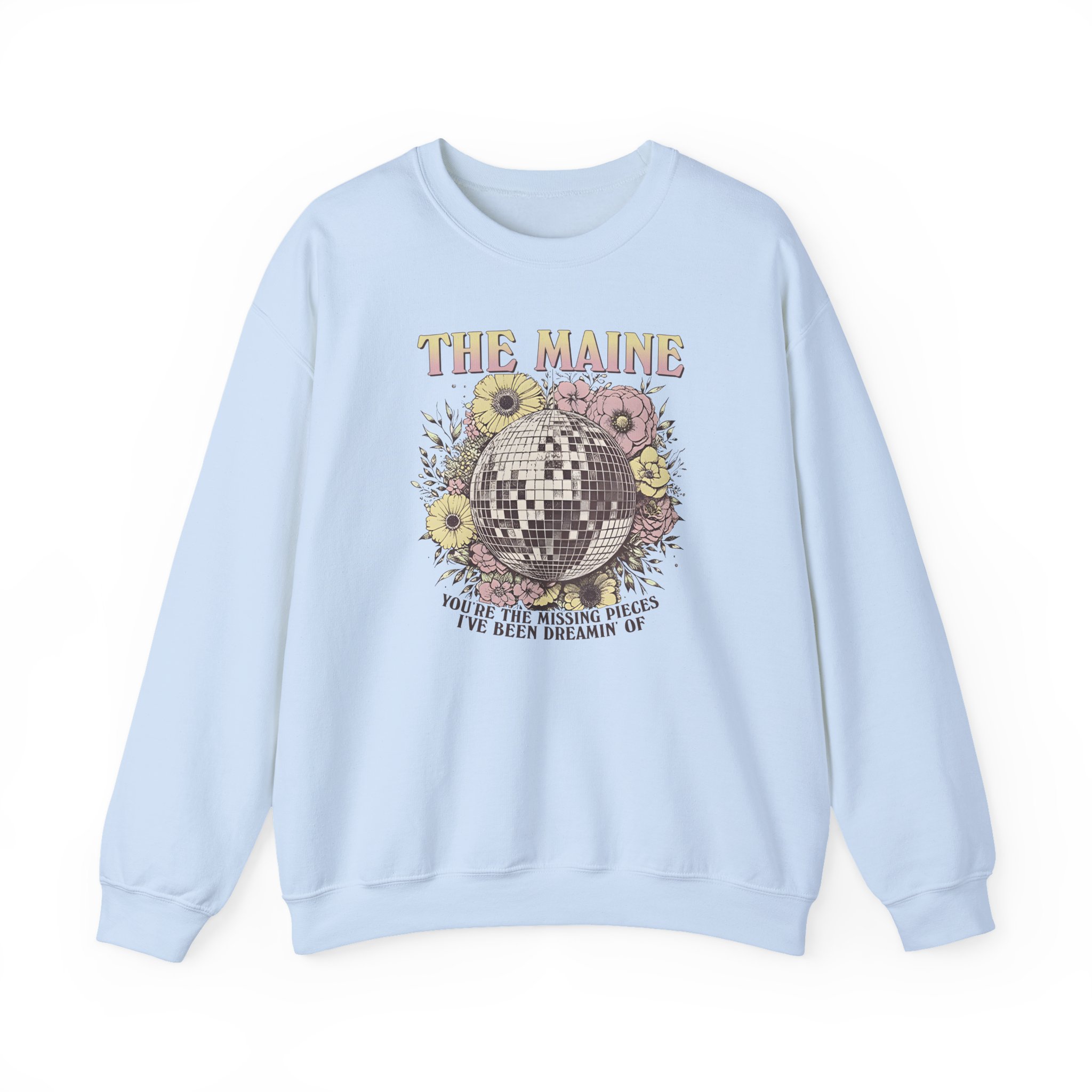 The Maine Floral Disco Unisex Heavy Blend Crewneck Sweatshirt