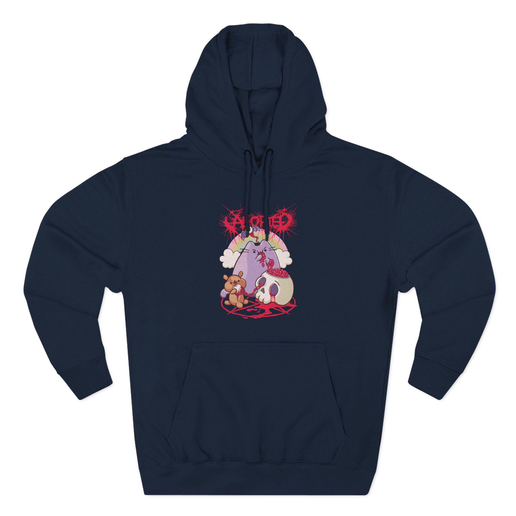 Aborted NomNom Three-Panel Fleece Hoodie
