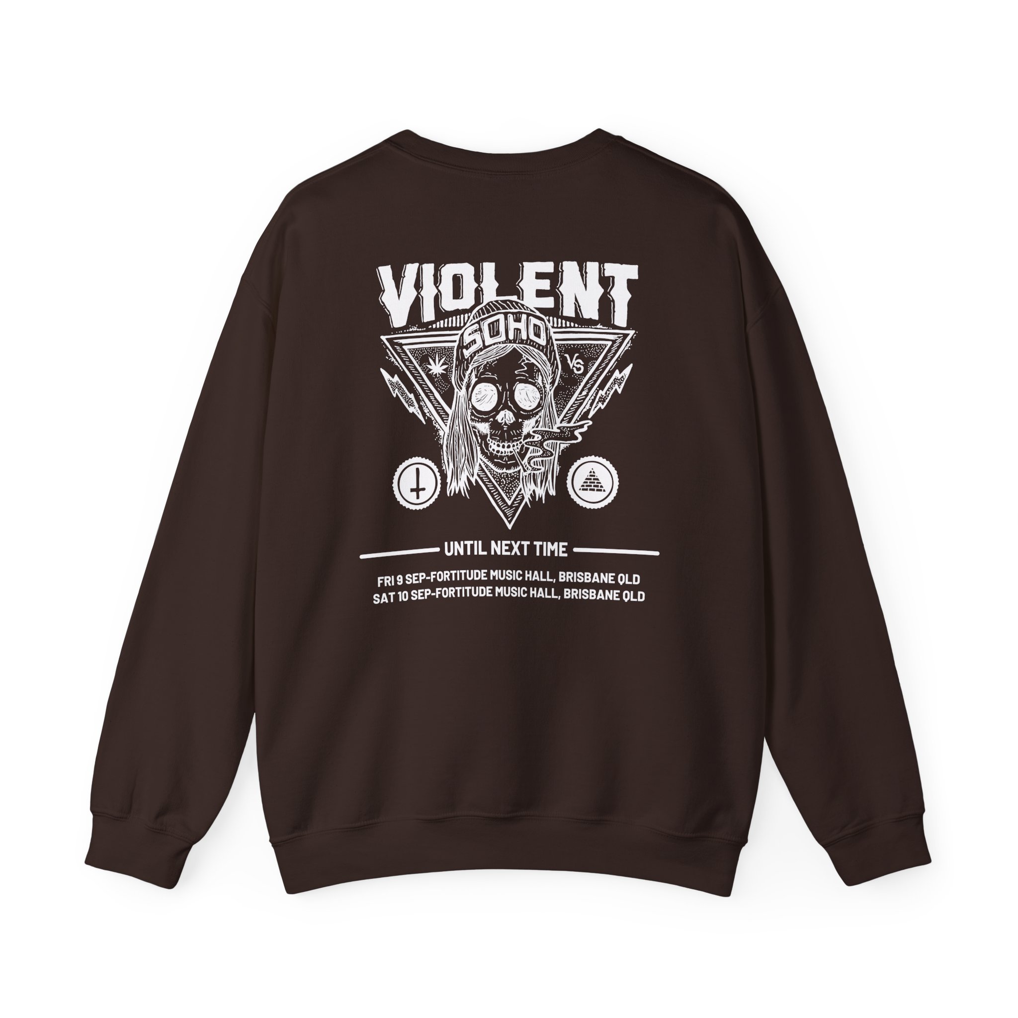 Violent Soho Until Next Time Blazin' Skull Unisex Heavy Blendâ„¢ Crewneck Sweatshirt