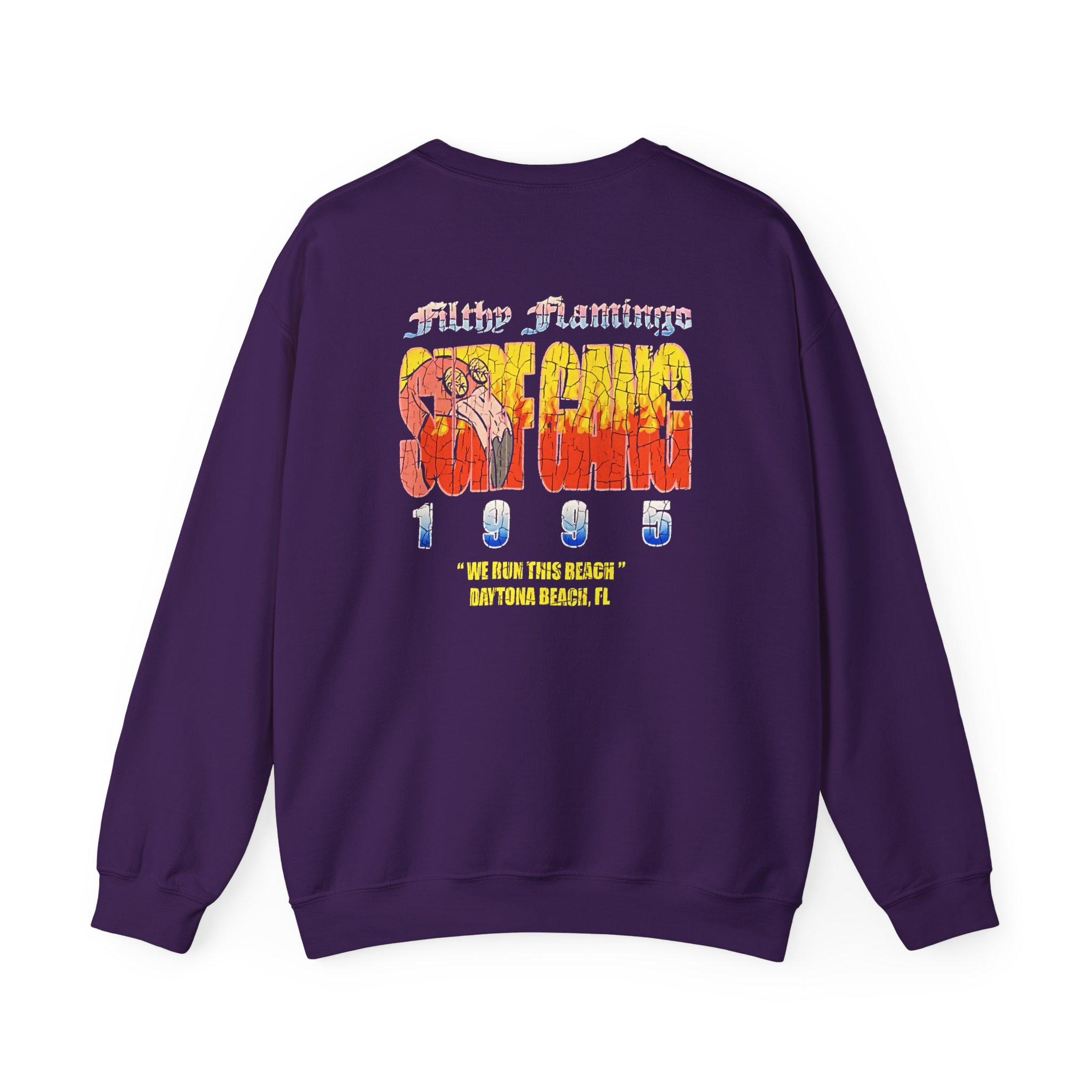 Surf Gang Filthy Flamingo Unisex Heavy Blendâ„¢ Crewneck Sweatshirt
