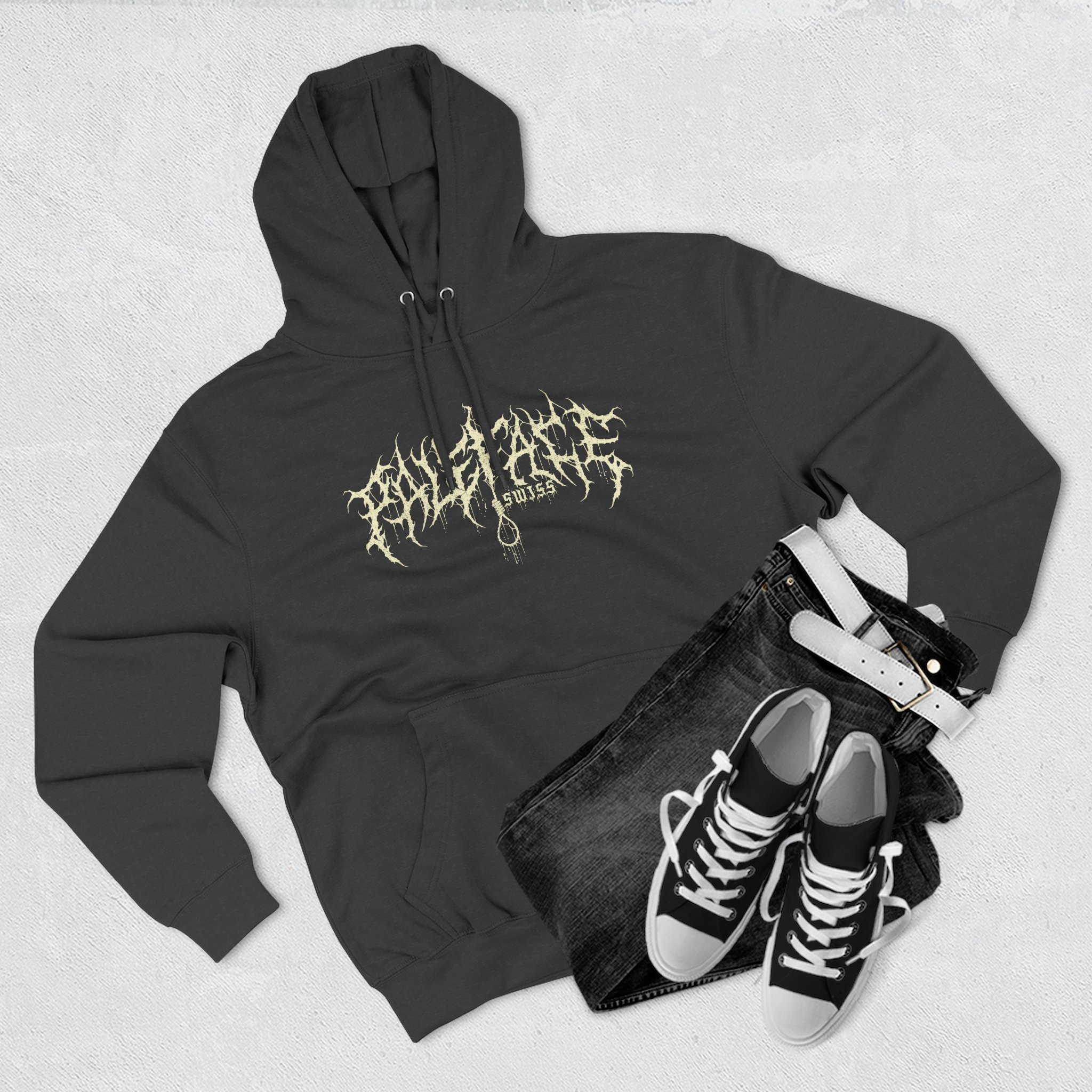 Paleface Help Me Get Out of It Three-Panel Fleece Hoodie