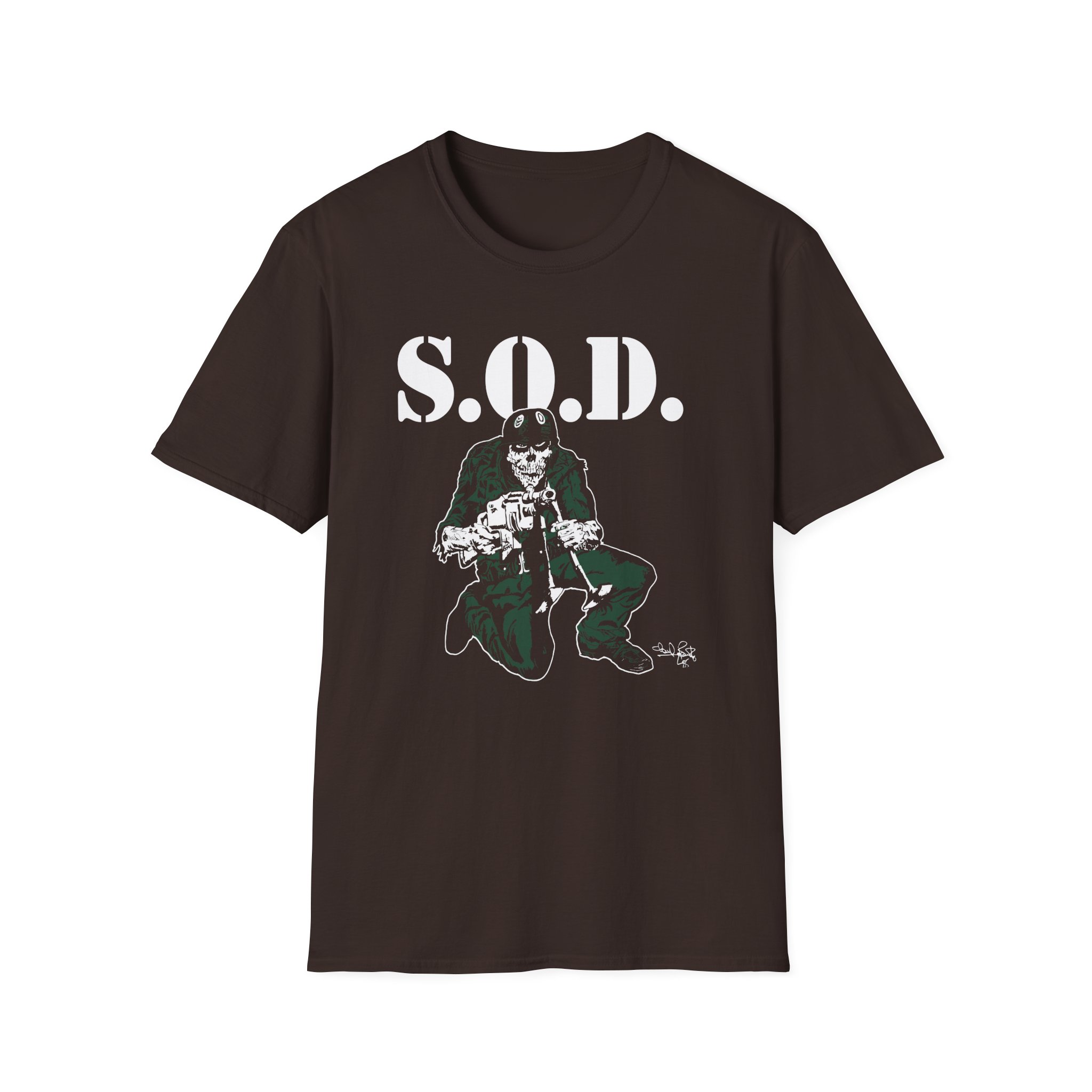 Stormtroopers of Death S.o.d. Schism Tour "85" Speak English or Die Unisex Softstyle T-Shirt