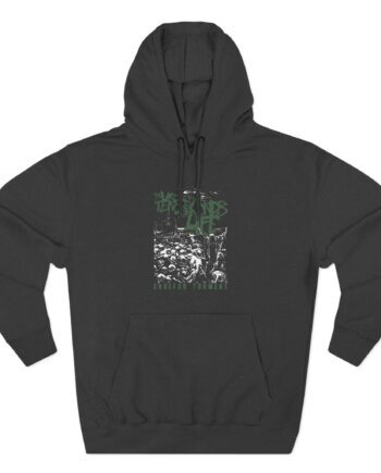 The Last Ten Seconds of Life Broken Glass Three-Panel Fleece Hoodie