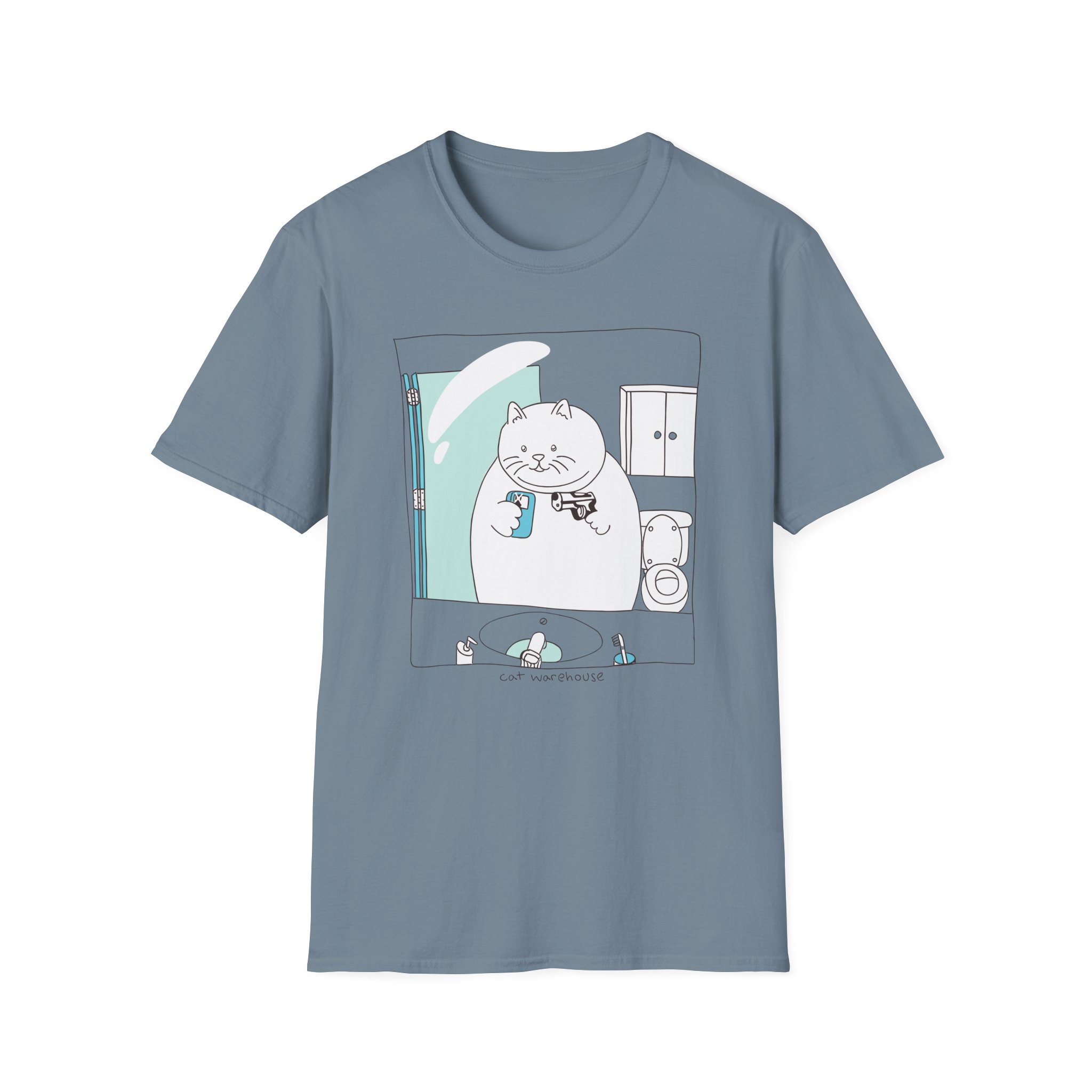 William Osman cat warehouse Unisex Softstyle T-Shirt