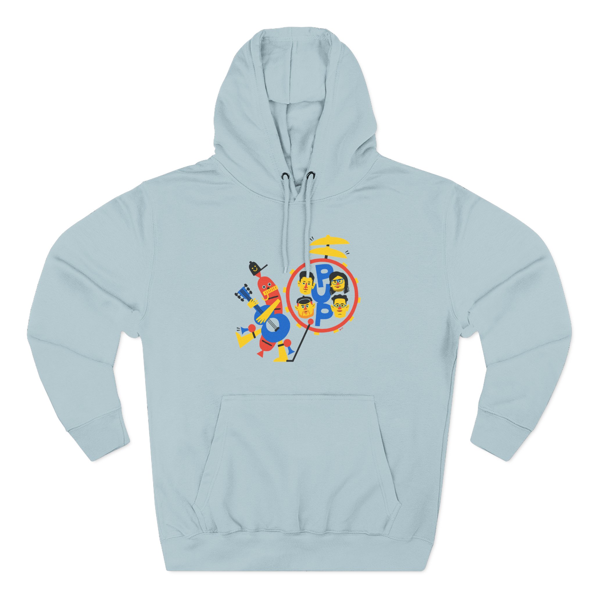 Pup Band of Wiener Three-Panel Fleece Hoodie