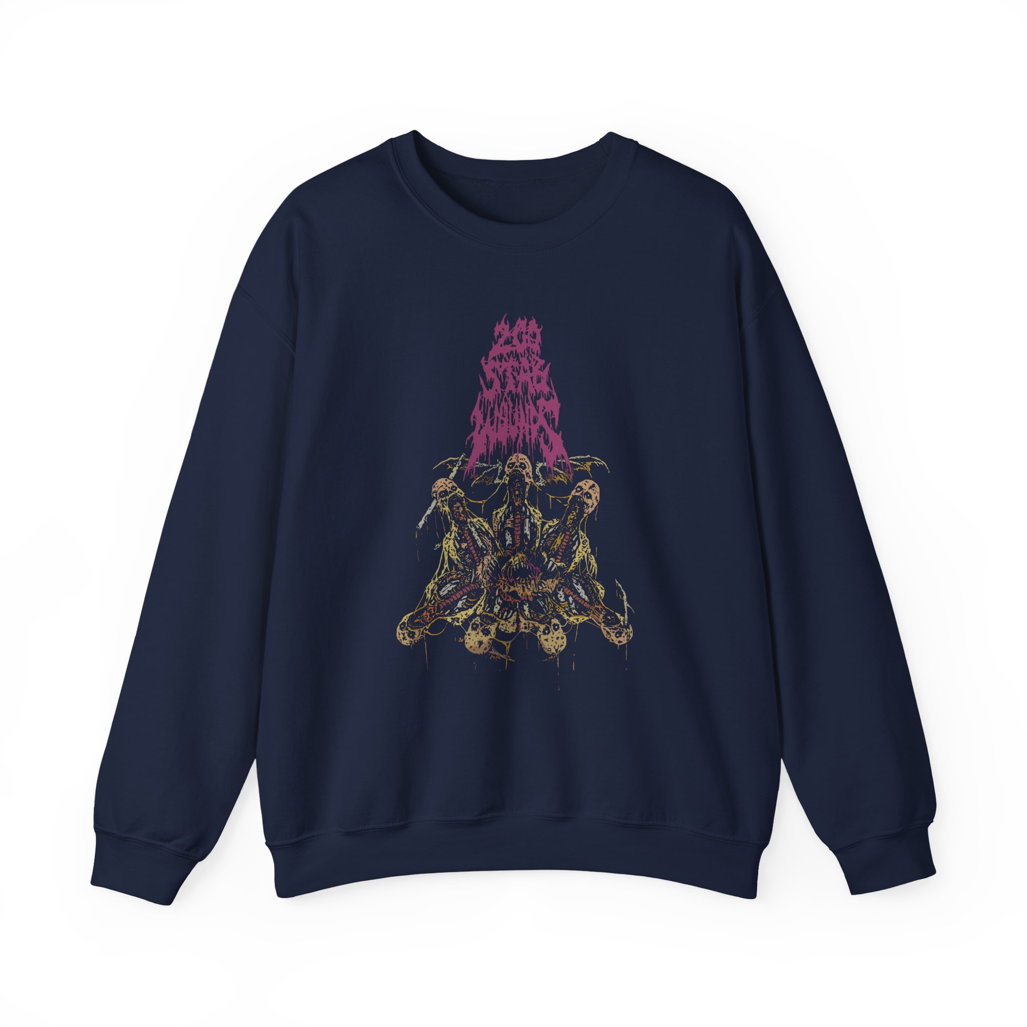 200 Stab Wounds Wing Skulls Unisex Heavy Blendâ„¢ Crewneck Sweatshirt